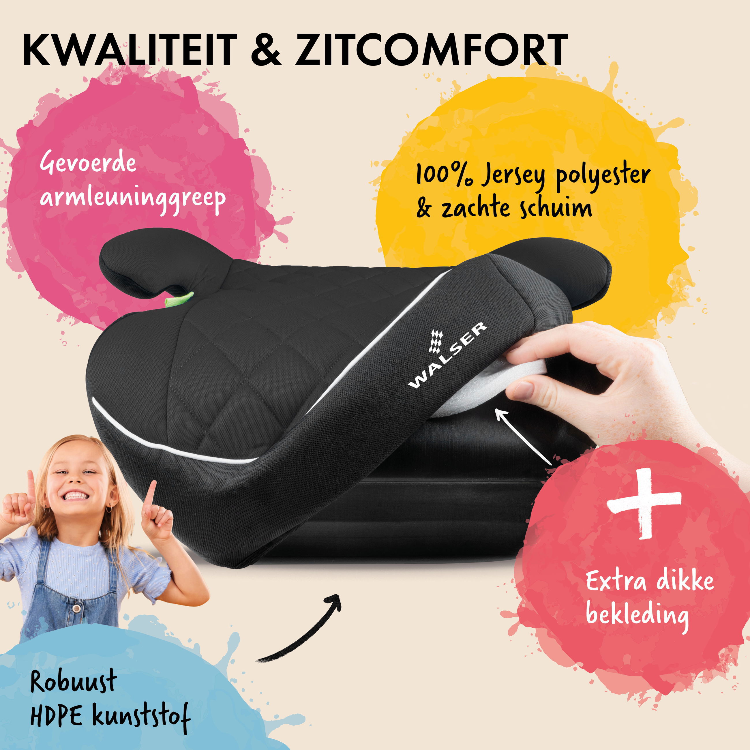 Kissen, Dekoration für Zuhause, Werbung, Kind, Person