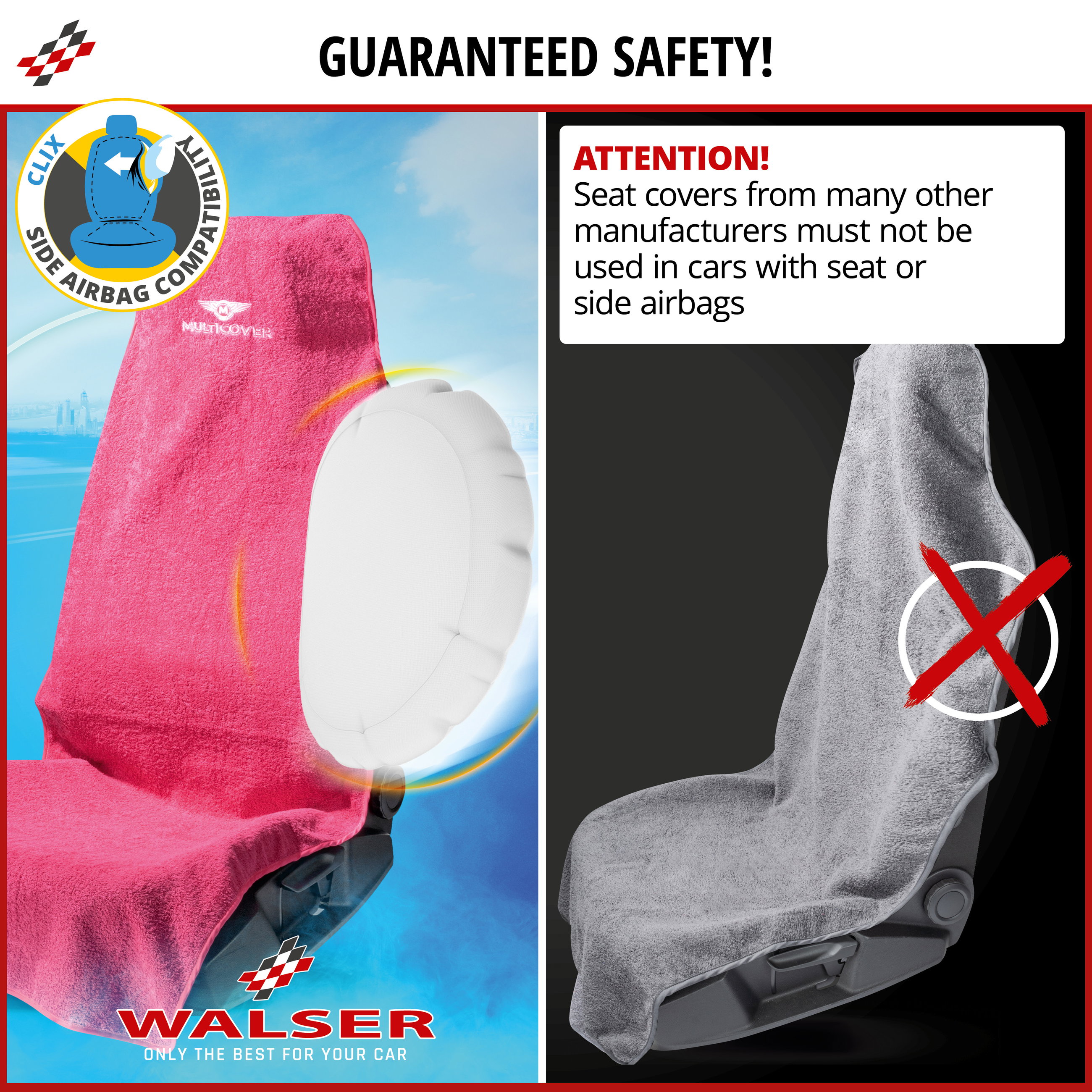 Car Seat cover Multicover pink, 1 piece