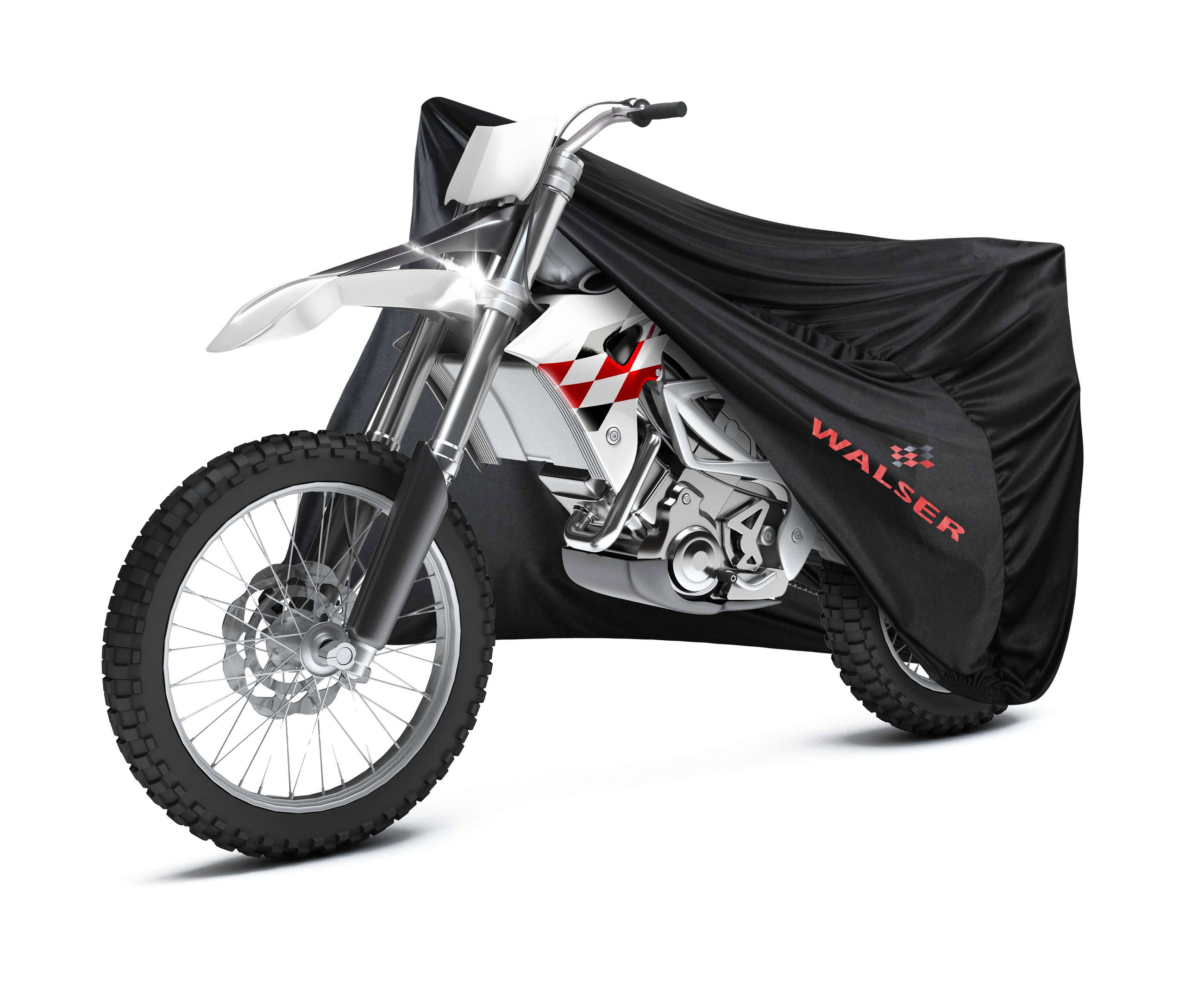 Bâche moto Indoor Stretch XL, Bâche moto Indoor respirante, garage moto pour l'intérieur - 255x110x135 cm noir