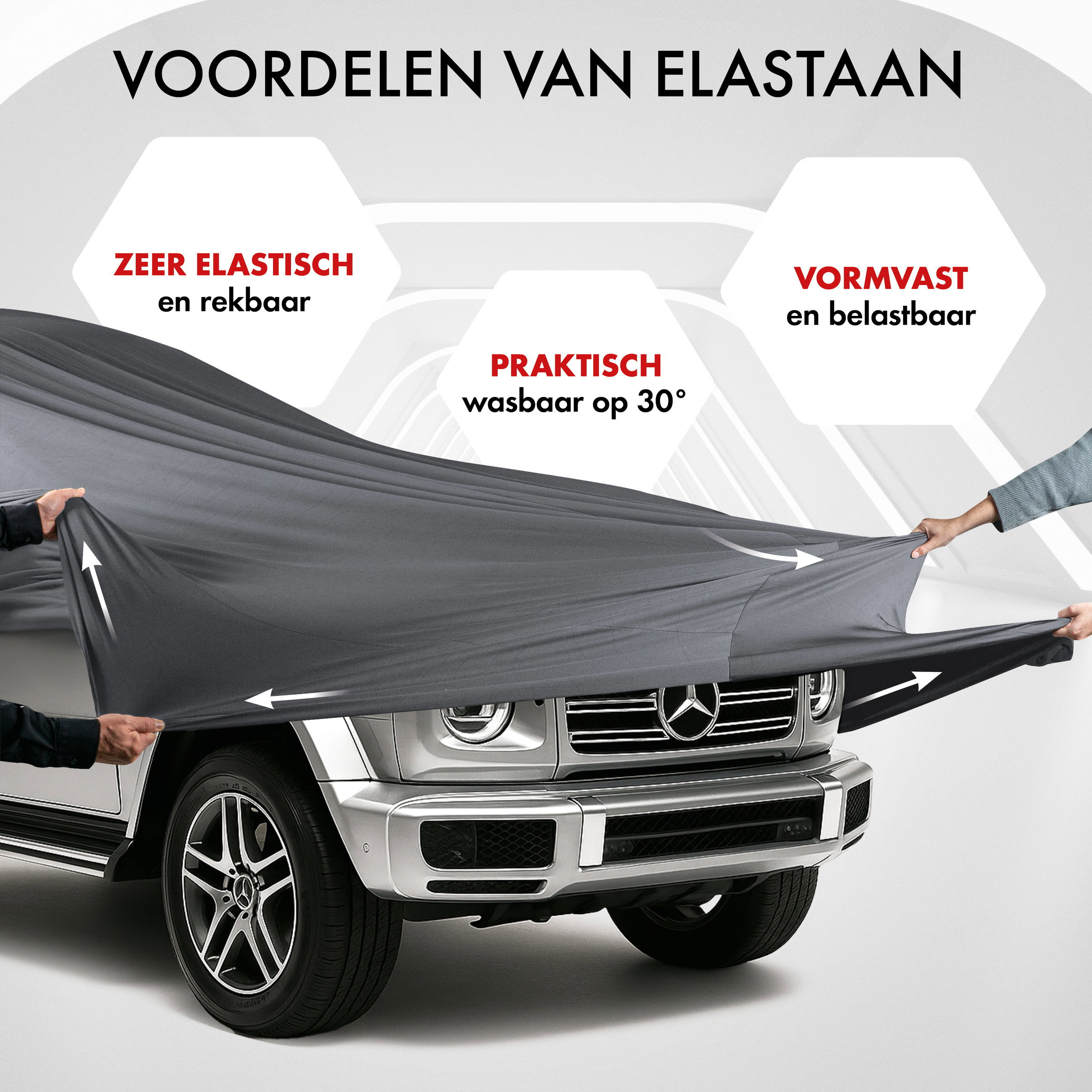 Overtrek Indoor Stretch Plus Maat 10 SUV/VAN antraciet