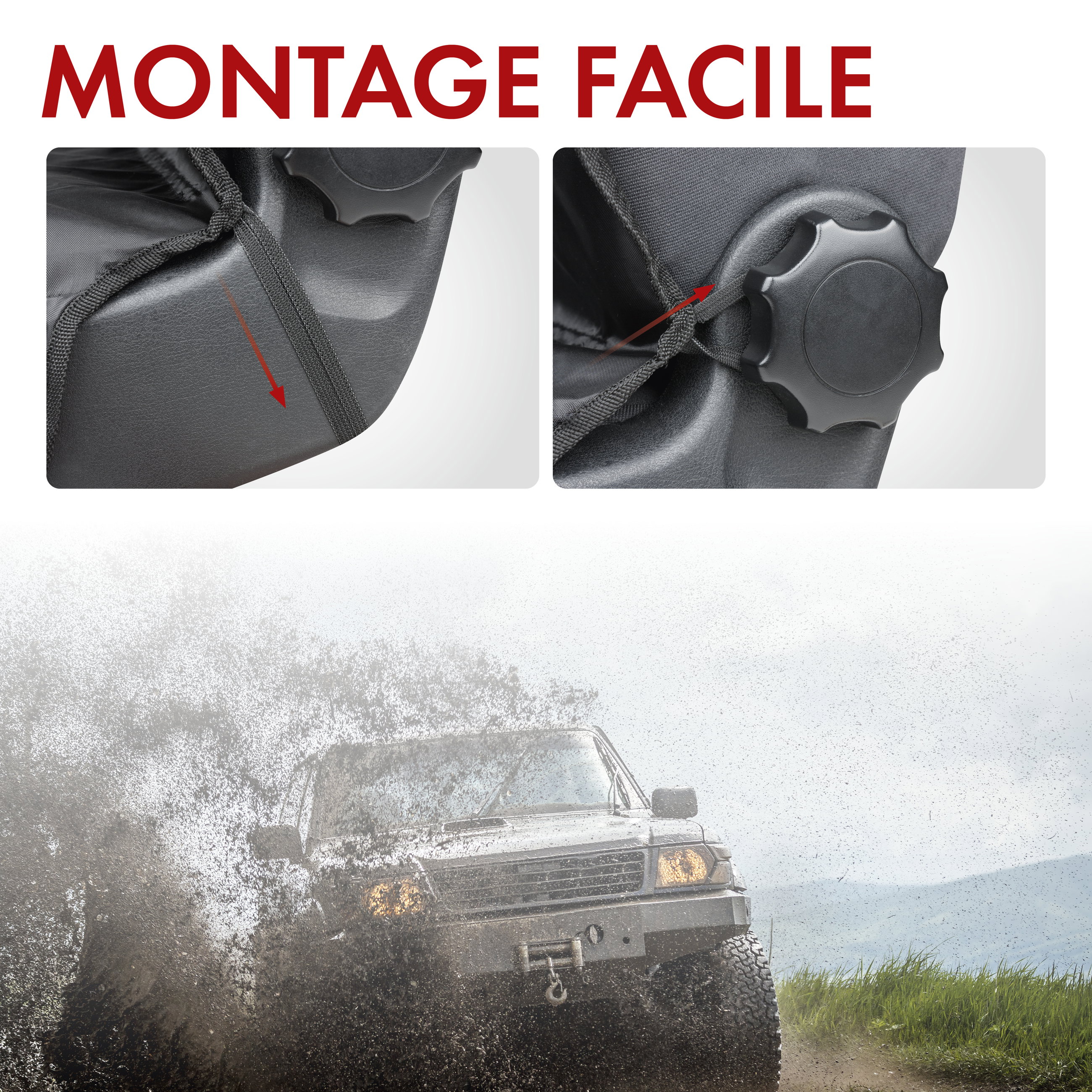 Housse de siège auto Smart Protect pour siège avant gris
