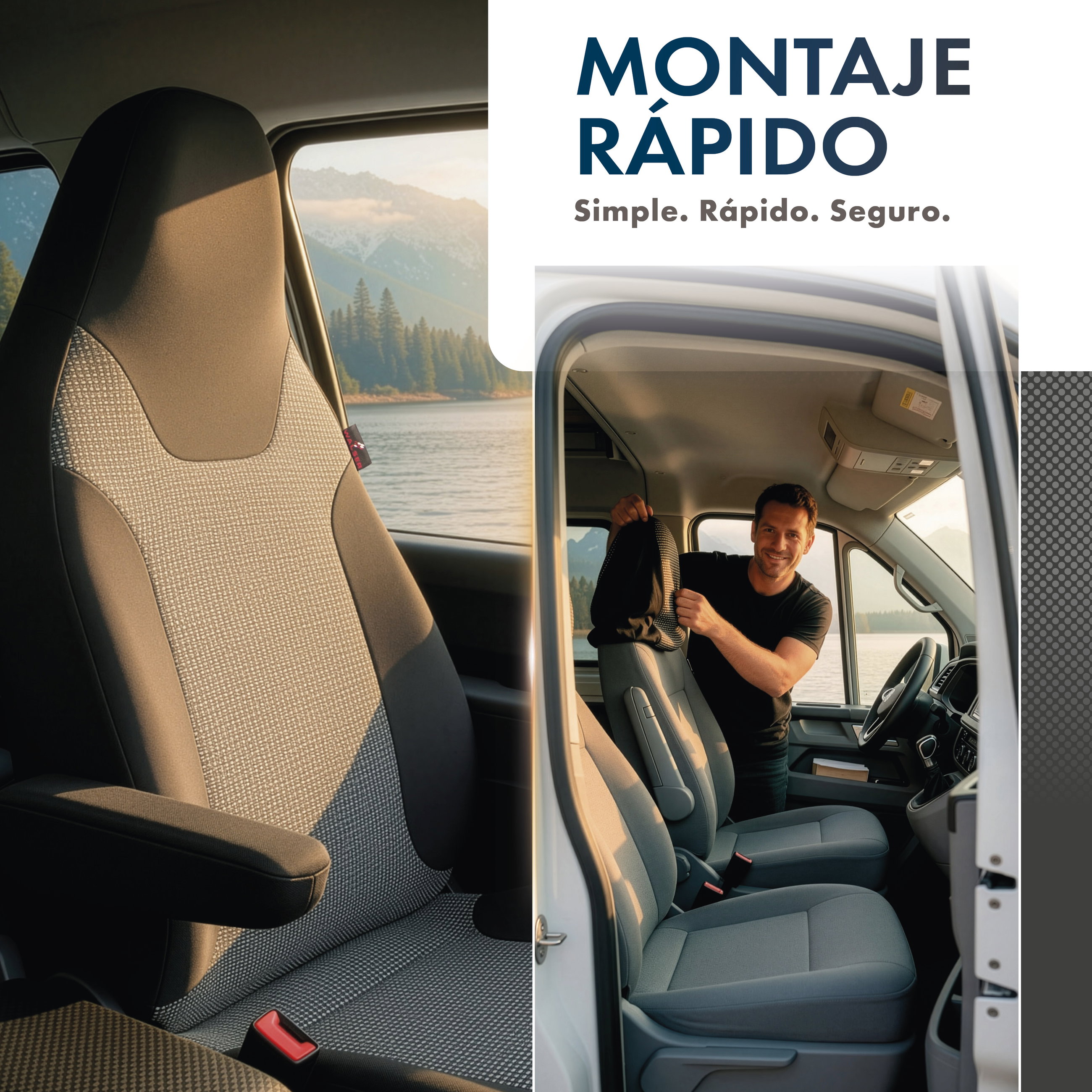 Autositze, Kfz-Sitz, Sitzbezug, Mensch im Fahrzeug, Van/Transporter, Autositze, Vansitz, Fahrzeugkabine, Stoffbezug, Sitzschale