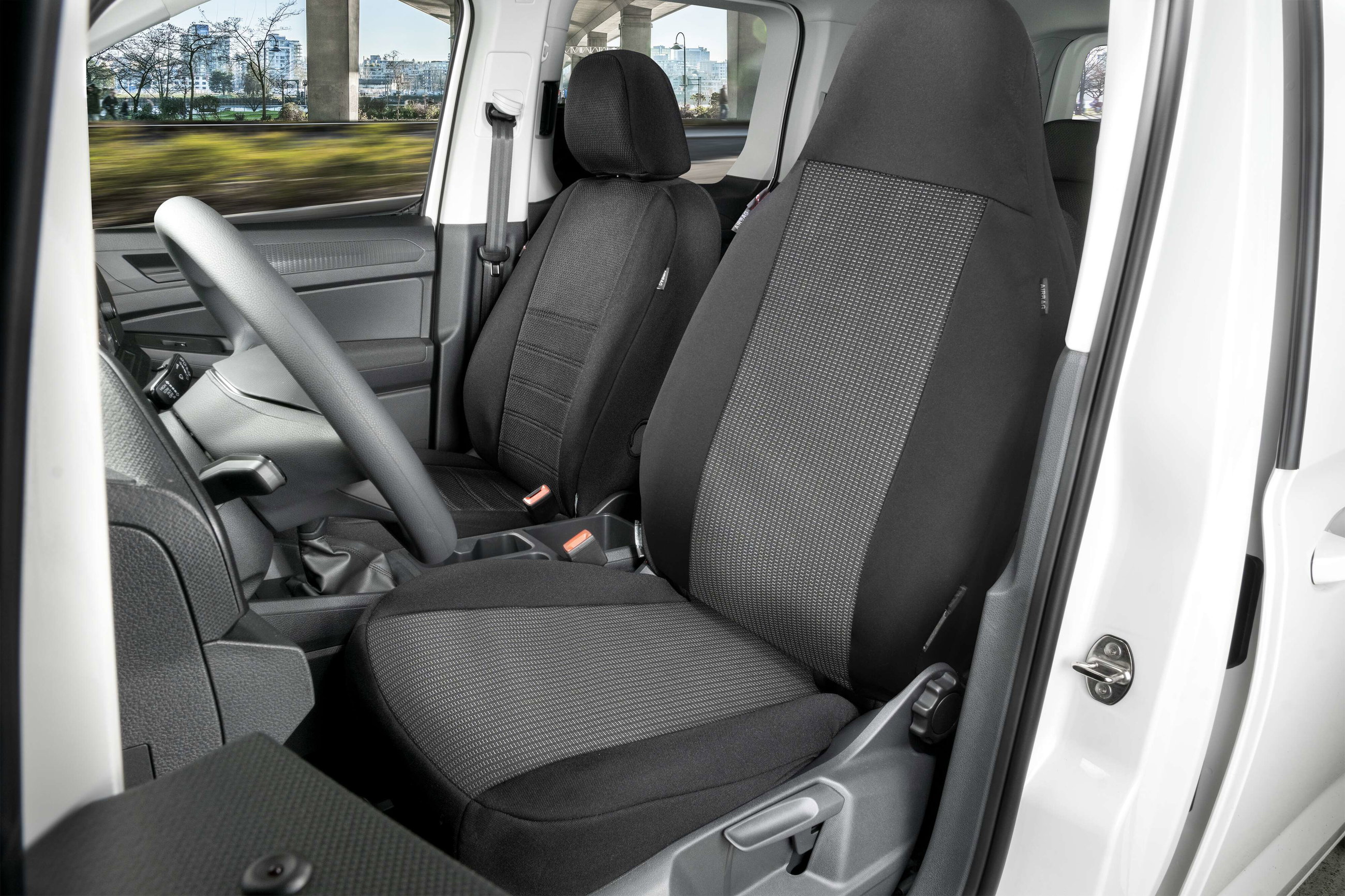 Transporter Sitzbezug Performer, 1 Einzelsitzbezug Pilotensitz für Fahrer/Beifahrer, PKW Schonbezug aus 100% Polyester für Van/Transporter/Bus