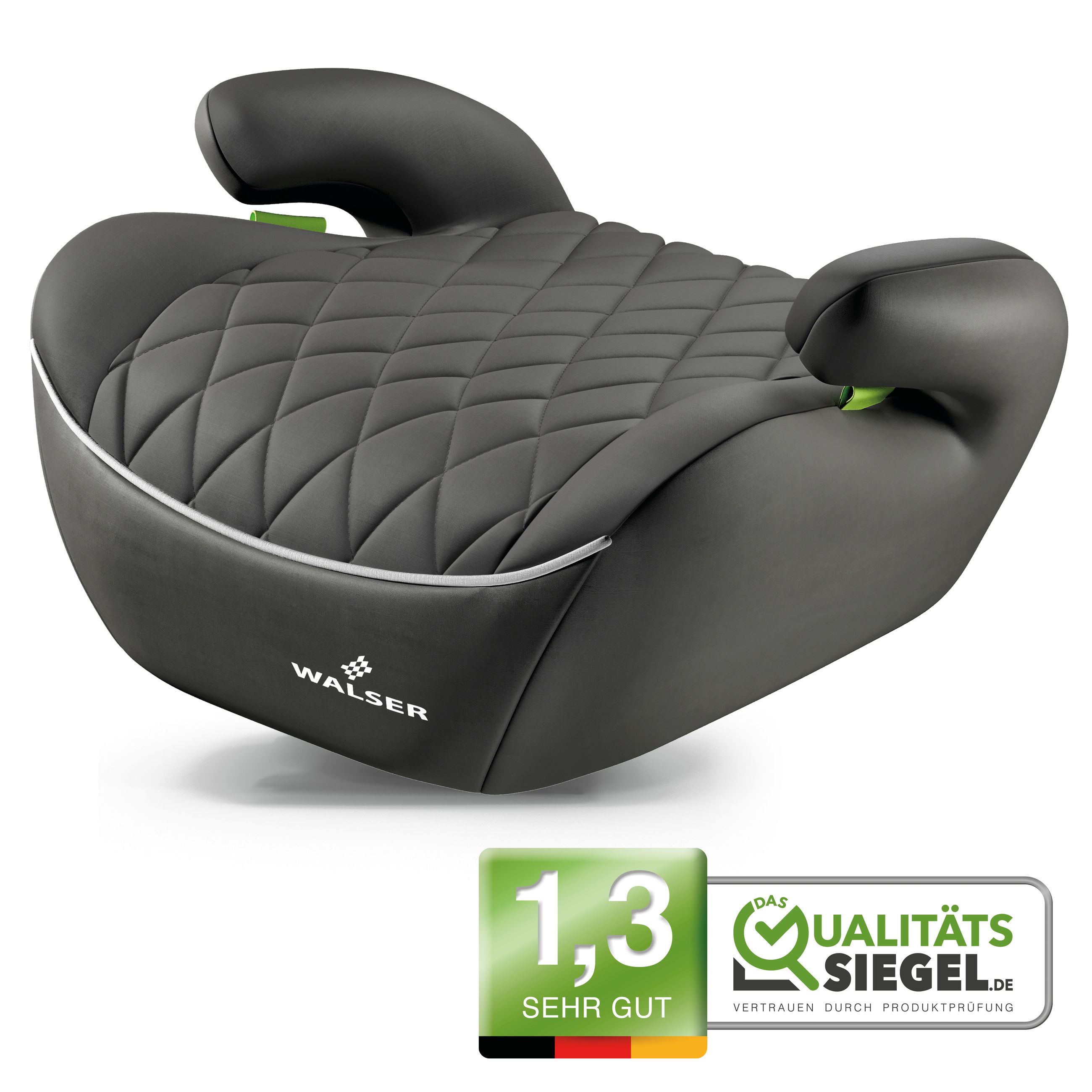 Booster Seat Andy, Premium booster seat car ECE R 129 tested, child seat grey Booster Seat Andy, Premium booster seat car ECE R 129 tested, child seat grey