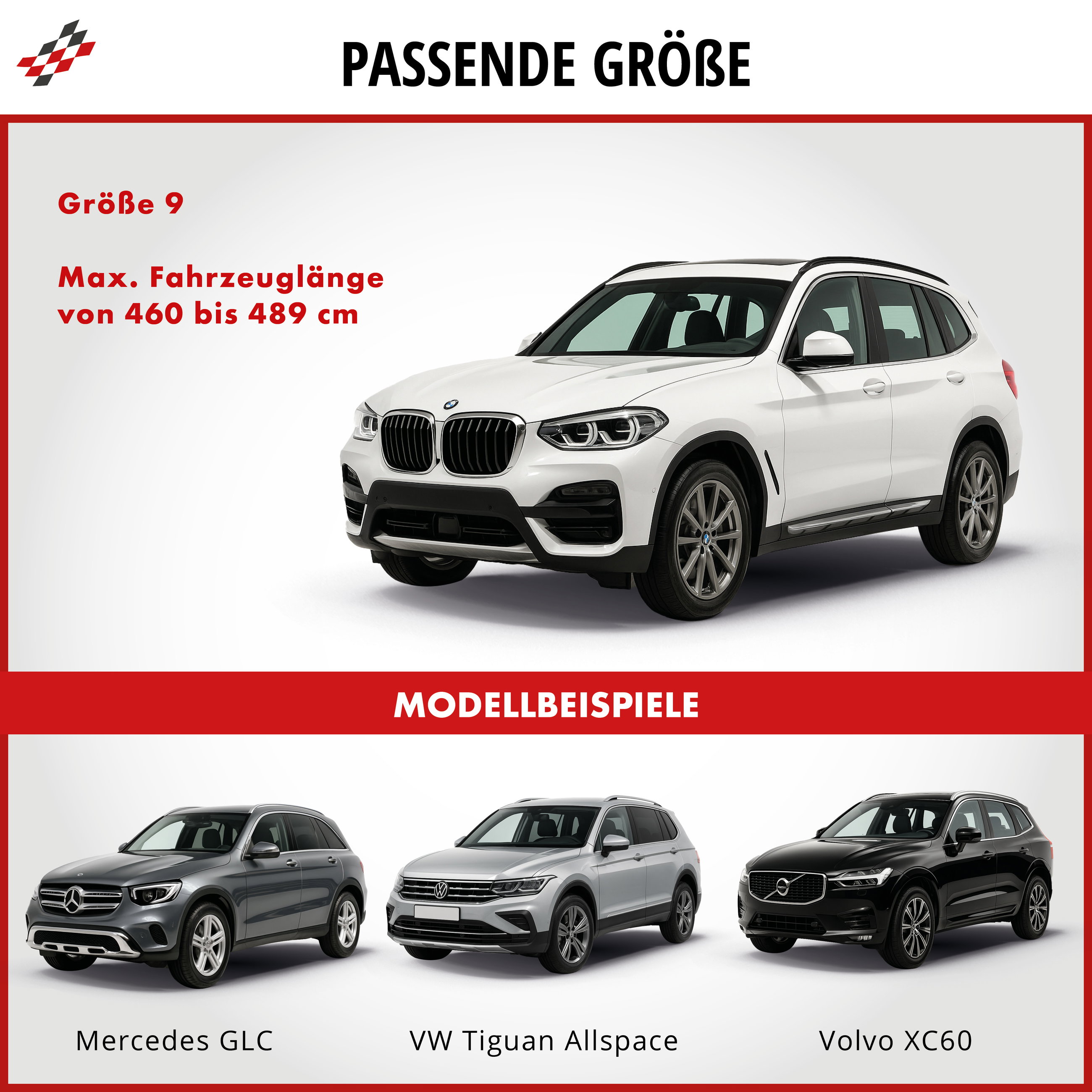 Abdeckplane Auto All Weather Plus, Premium Autoplane Vollgarage Größe 9 SUV/VAN, Autoabdeckung grau