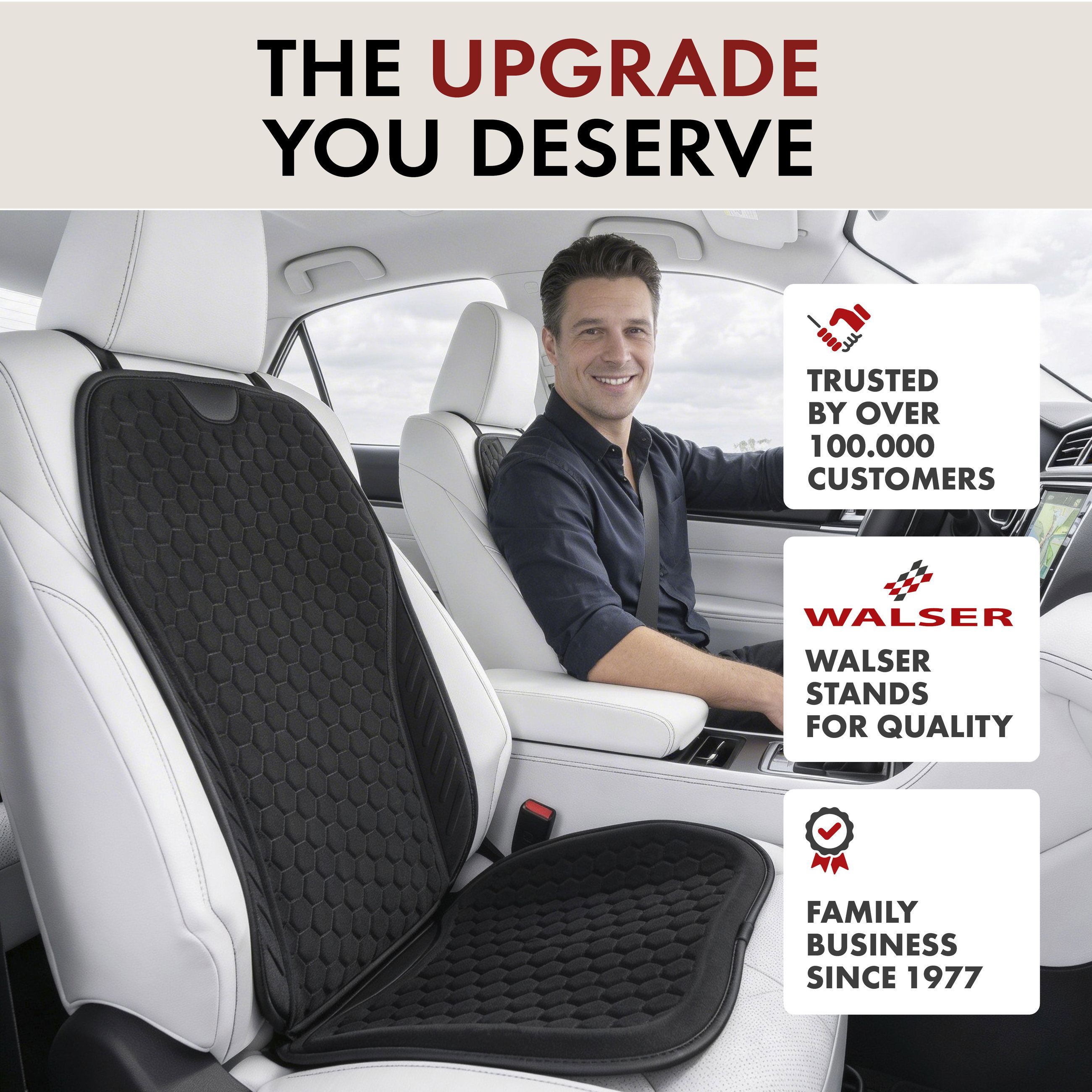 Autozubehör, Autositz, Sitzkissen, innenraum, Sechseckmuster