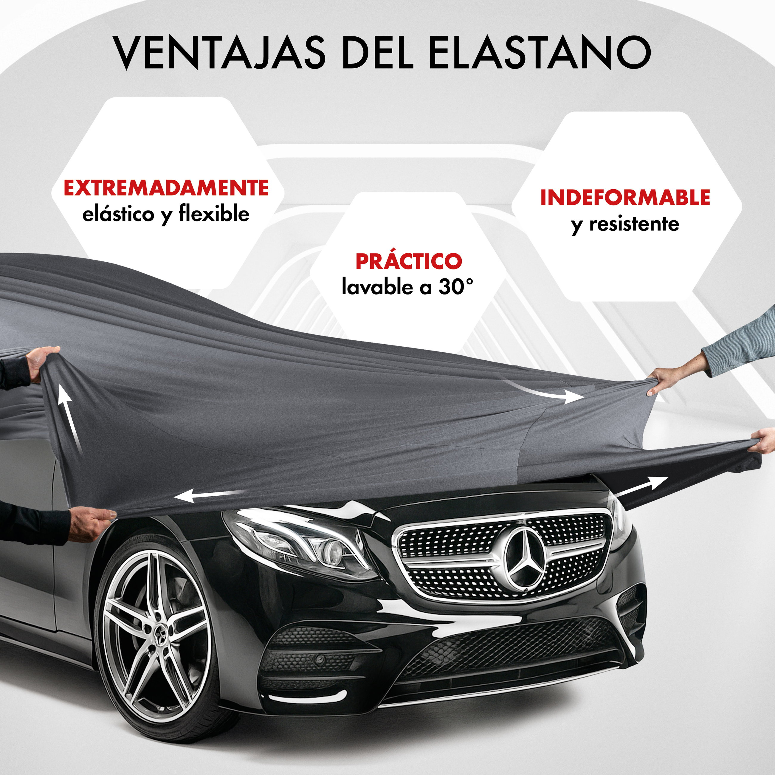 Sprach, Werbung, Leichtmetallfelge, Rad, Limousine, Autoabdeckung, Car Cover, Schutzhülle, Material Elastisch, Waschbar 30°
