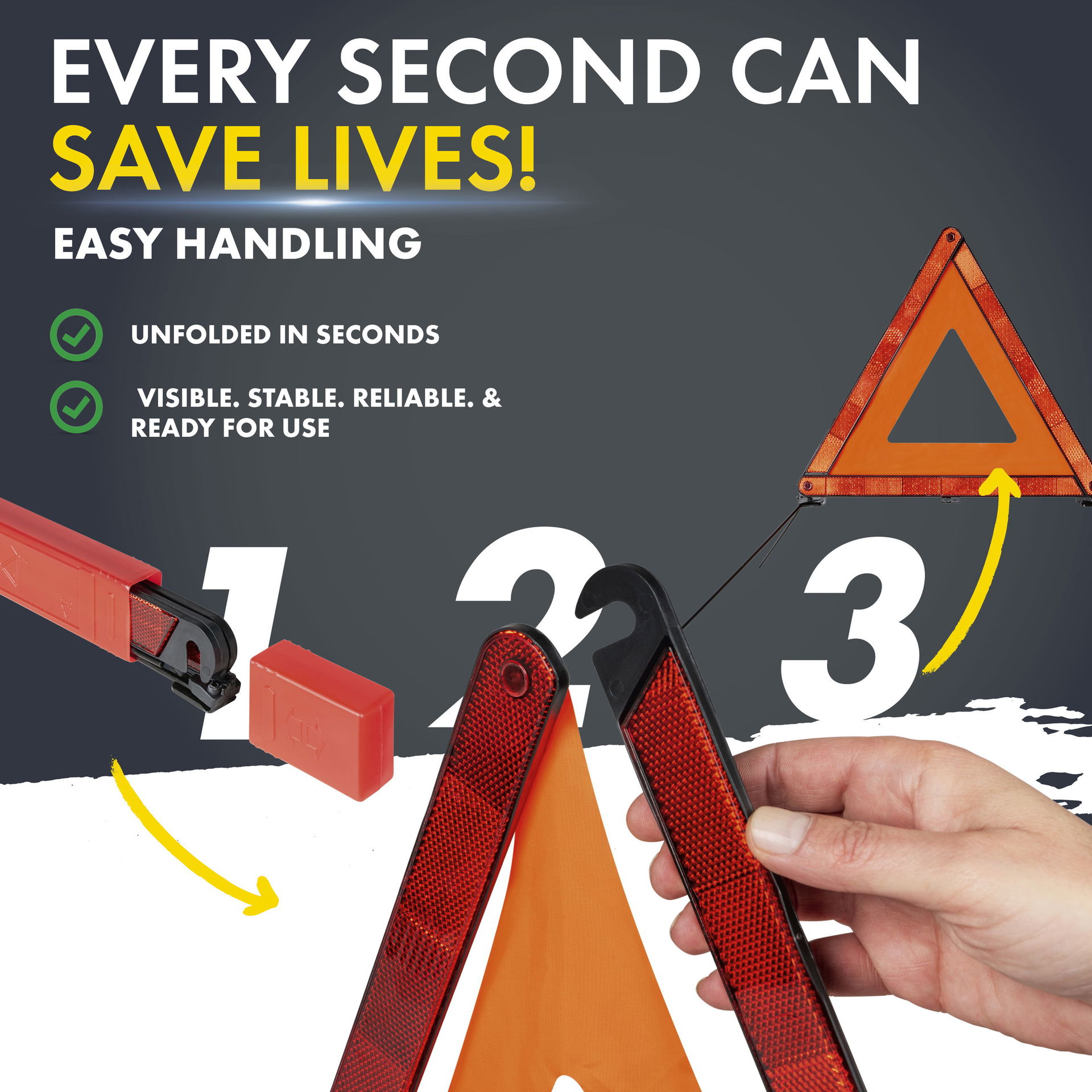 Over Cooked Warning Triangle Breakdown triangle Warning triangle with quiver red | 44348