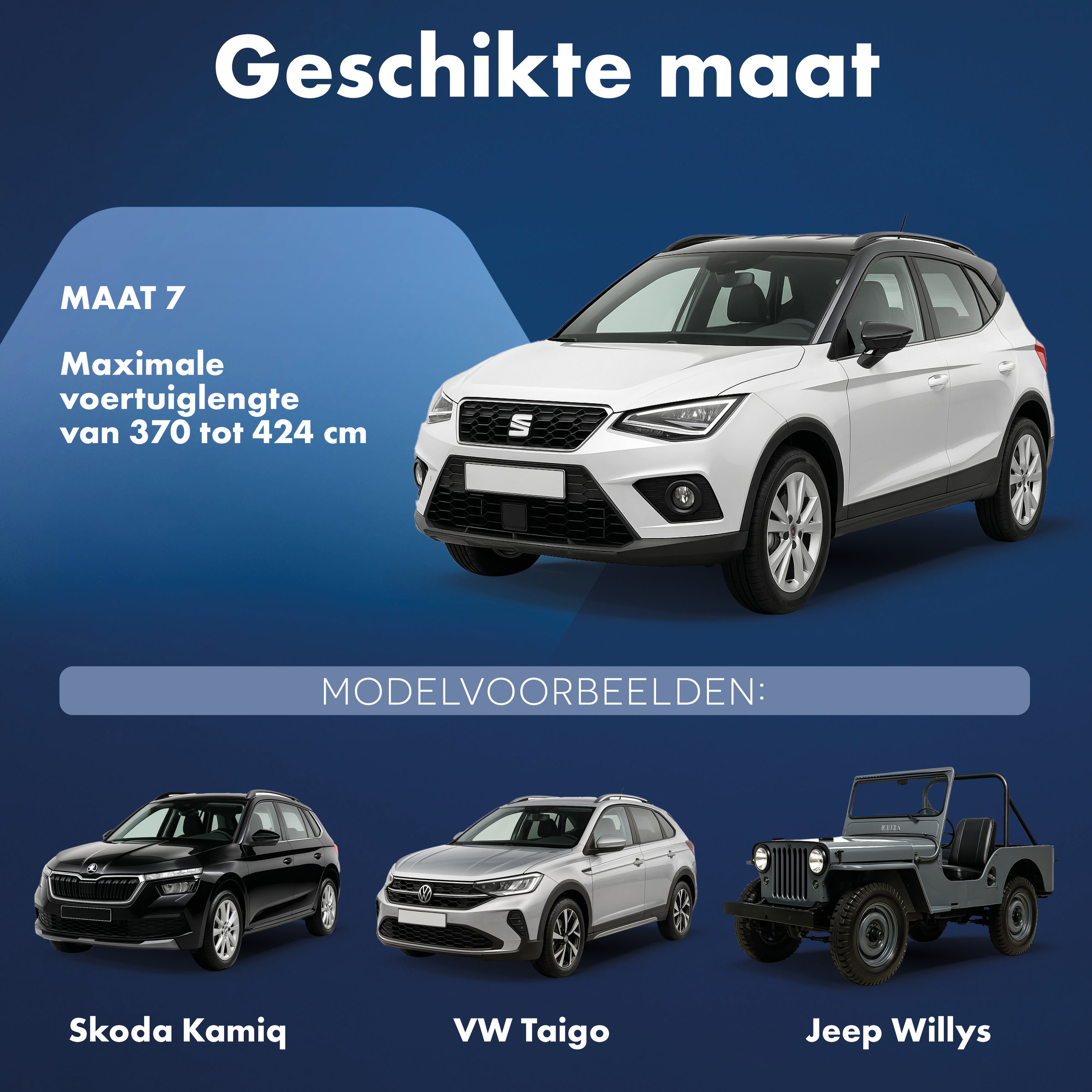 Dekzeil voor auto All Weather, autozeil volledige garage Maat 7 SUV/VAN zwart