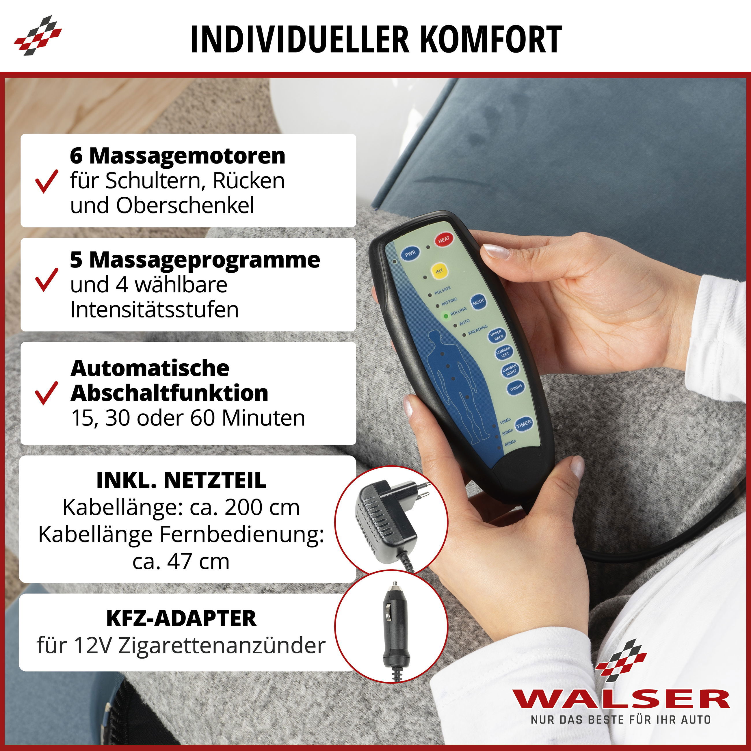 Massager, Gerät, Kabel, Netzteil, Adpater