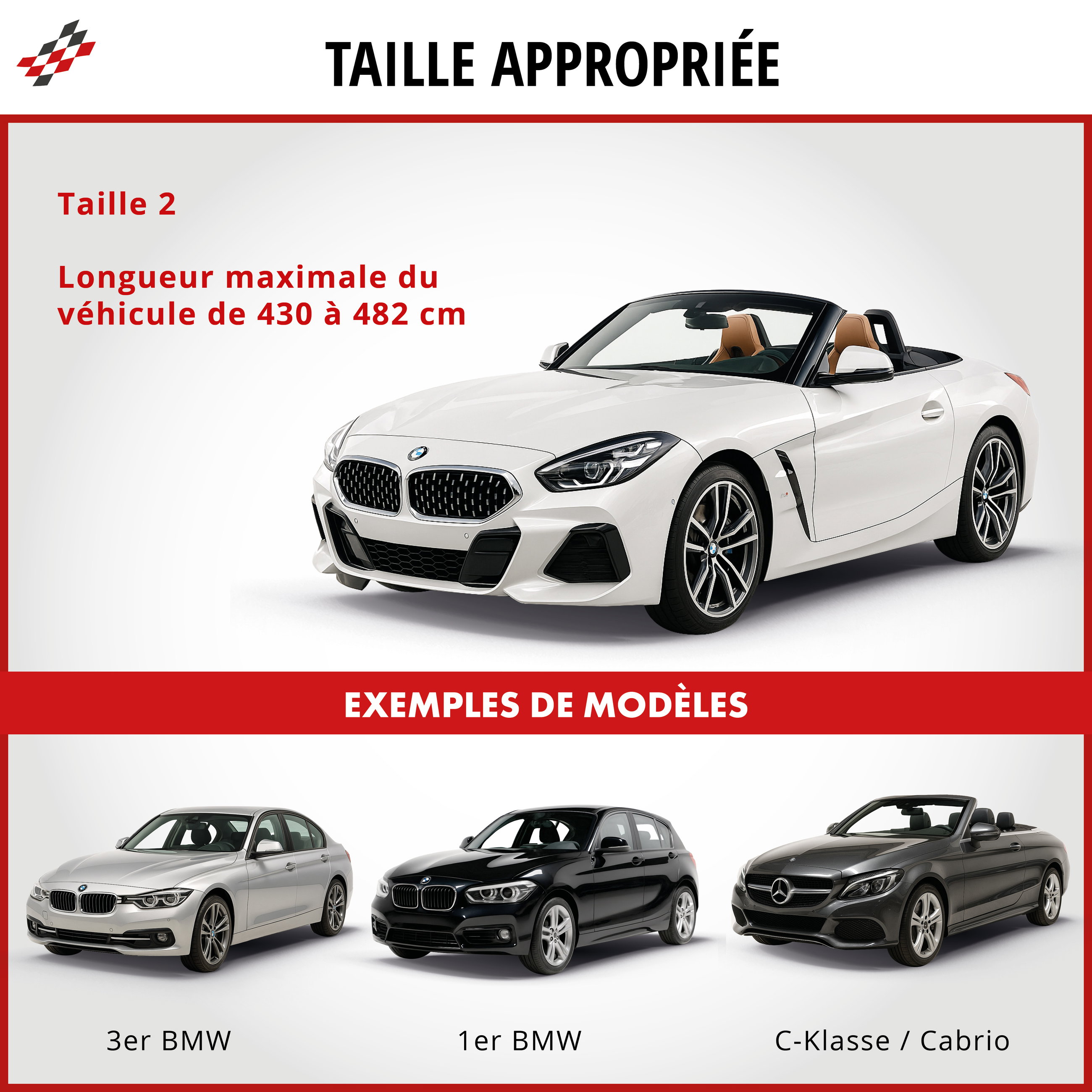Premium housse de voiture All Weather Plus, bâche de voiture garage complet taille 2 voiture gris