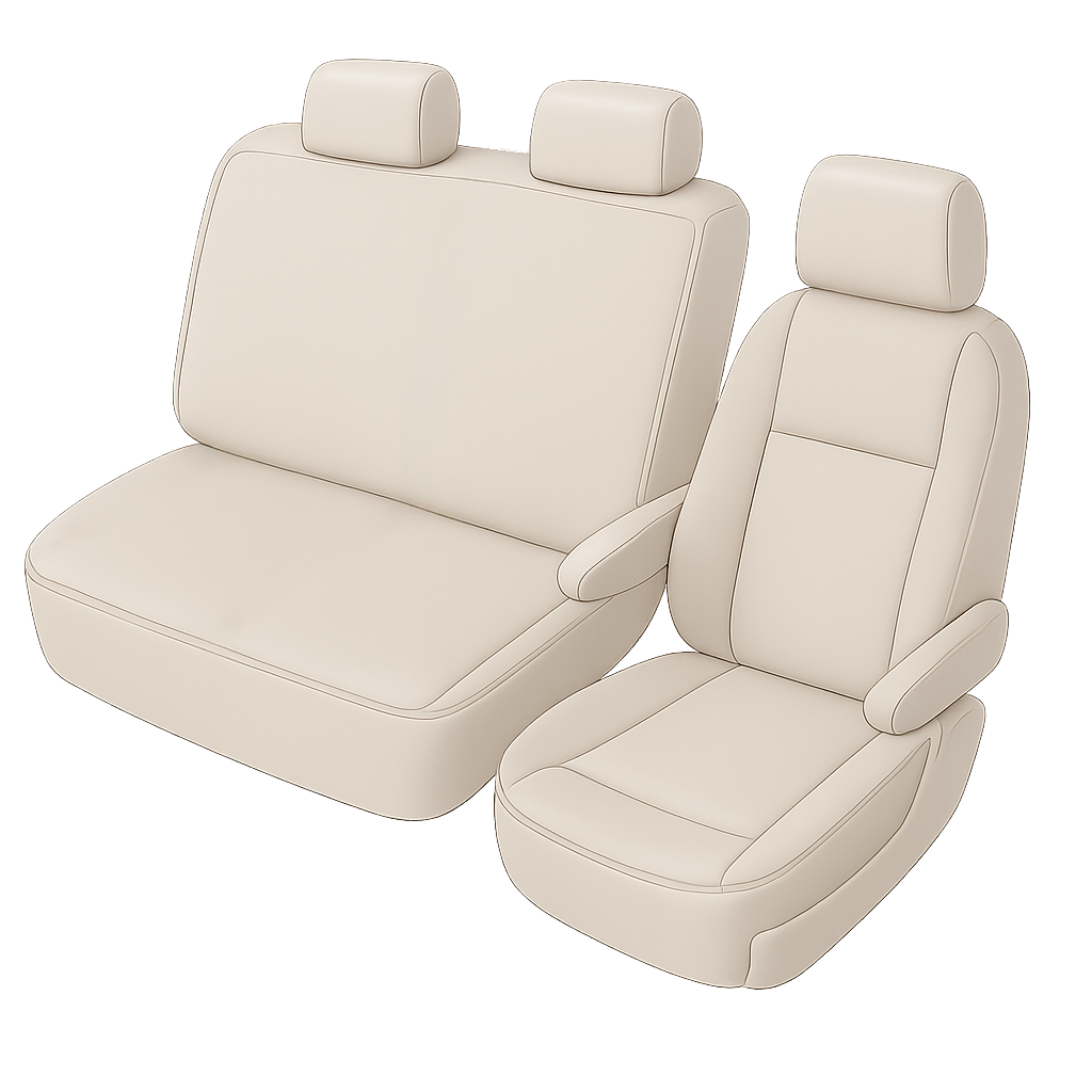 Passform Premium Sitzbezug für VW T6 2014-Heute, Einzelsitzbezug vorne und Doppelbankbezug