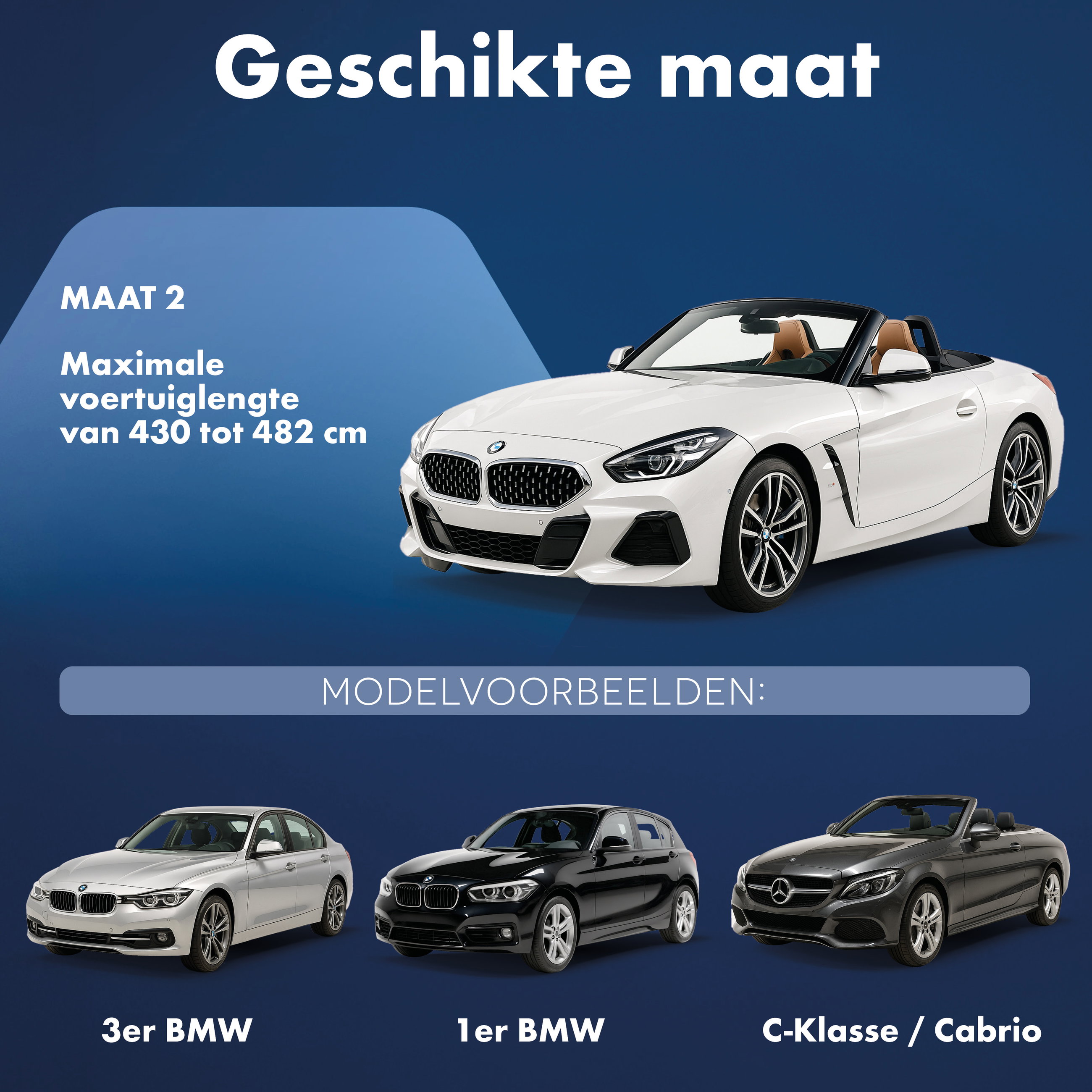 Dekzeil voor auto All Weather, autozeil volledige garage Maat 2 Auto zwart