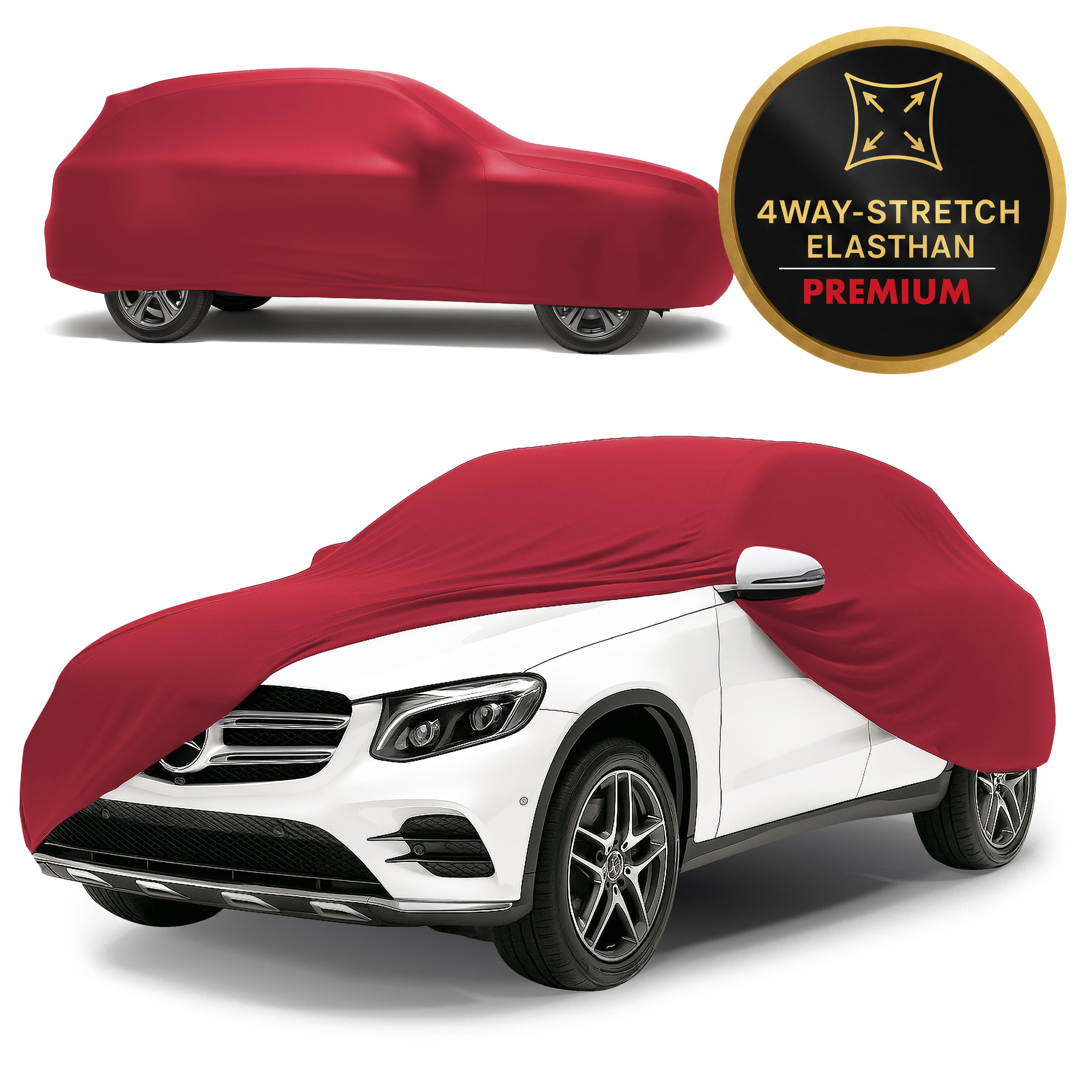 Autoplane Indoor Stretch Plus, PKW-Abdeckplane Größe 9 SUV/VAN rot, Walser Onlineshop