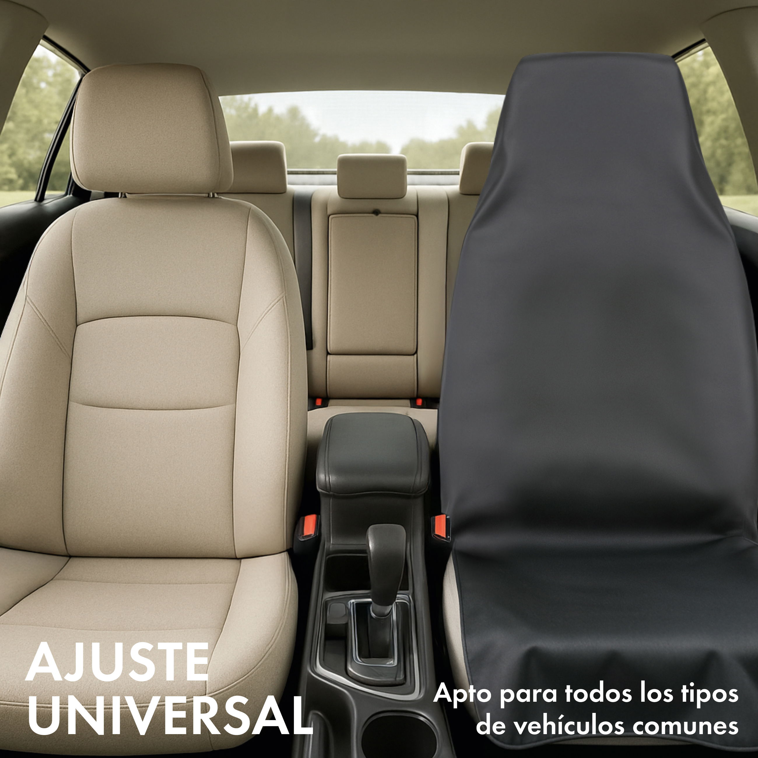 Kissen, Dekoration für Zuhause, Stuhl, Mobiliar, Auto-Sitz, Beige-Sitze, Mittelkonsole, Schalthebel, Vordersitzabdeckung