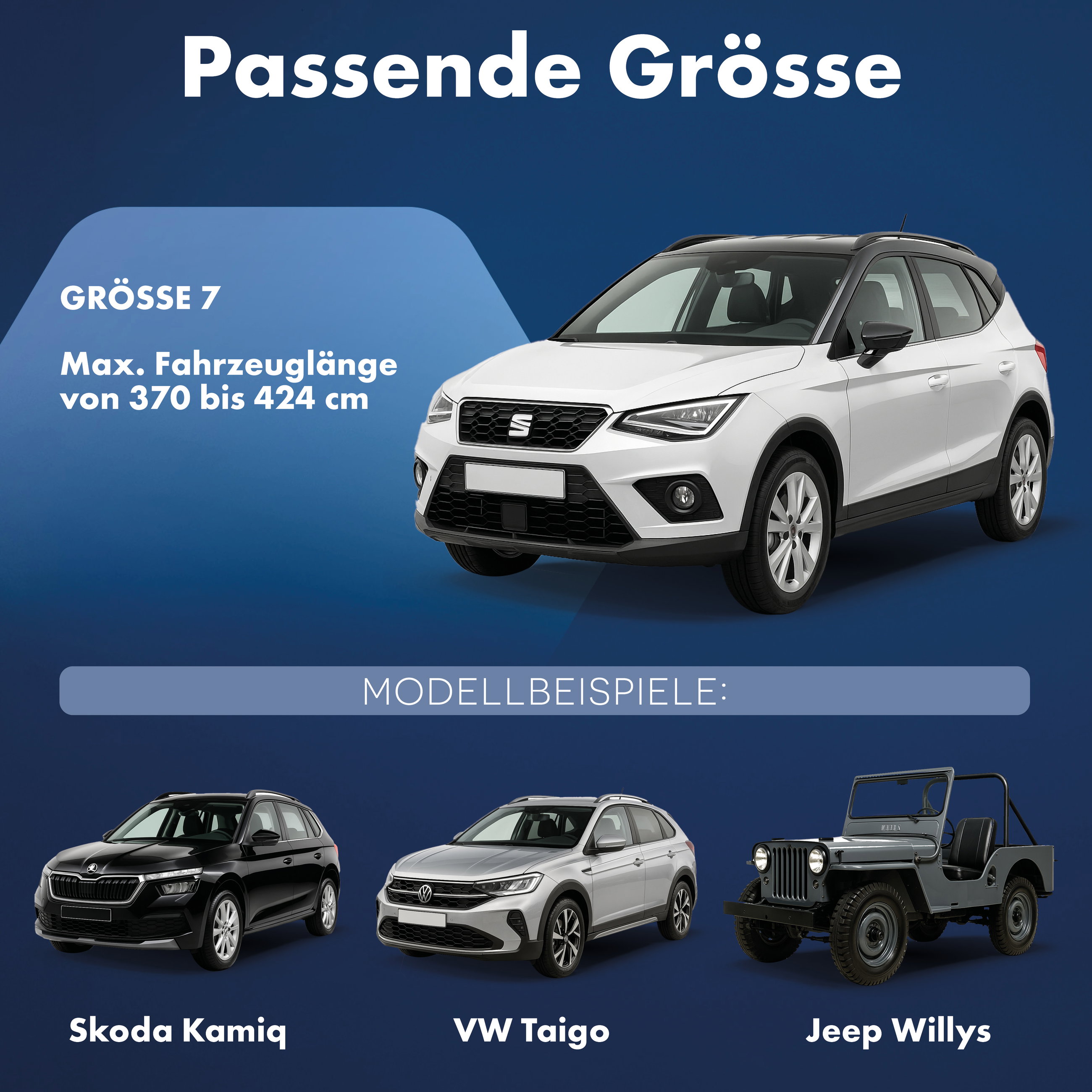 Abdeckplane Auto All Weather, Autoplane Vollgarage Größe 7 SUV/VAN, Autoabdeckung schwarz