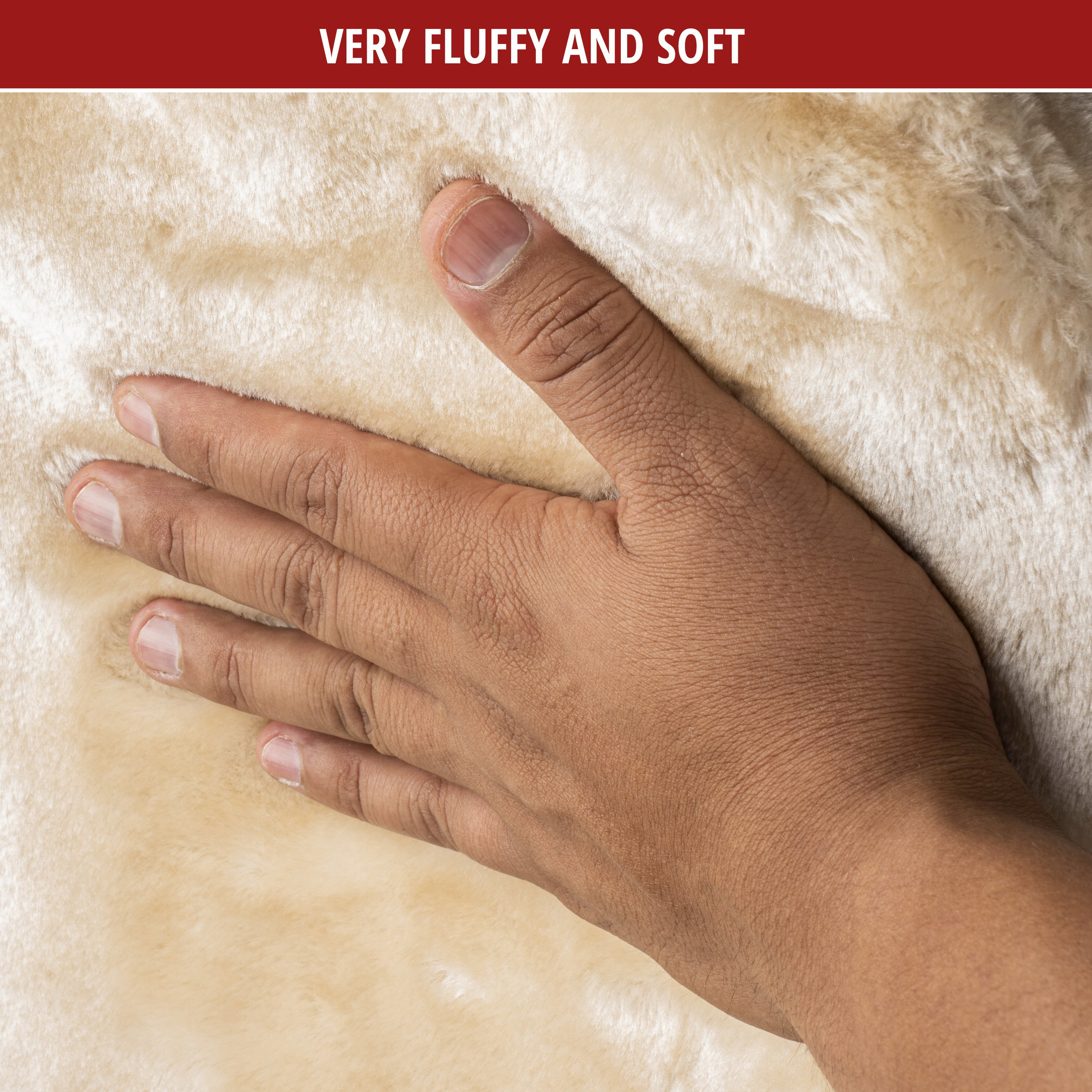 Car Seat Cover Teddy made of faux fur, single car seat protector, faux fur cover beige, 1 piece