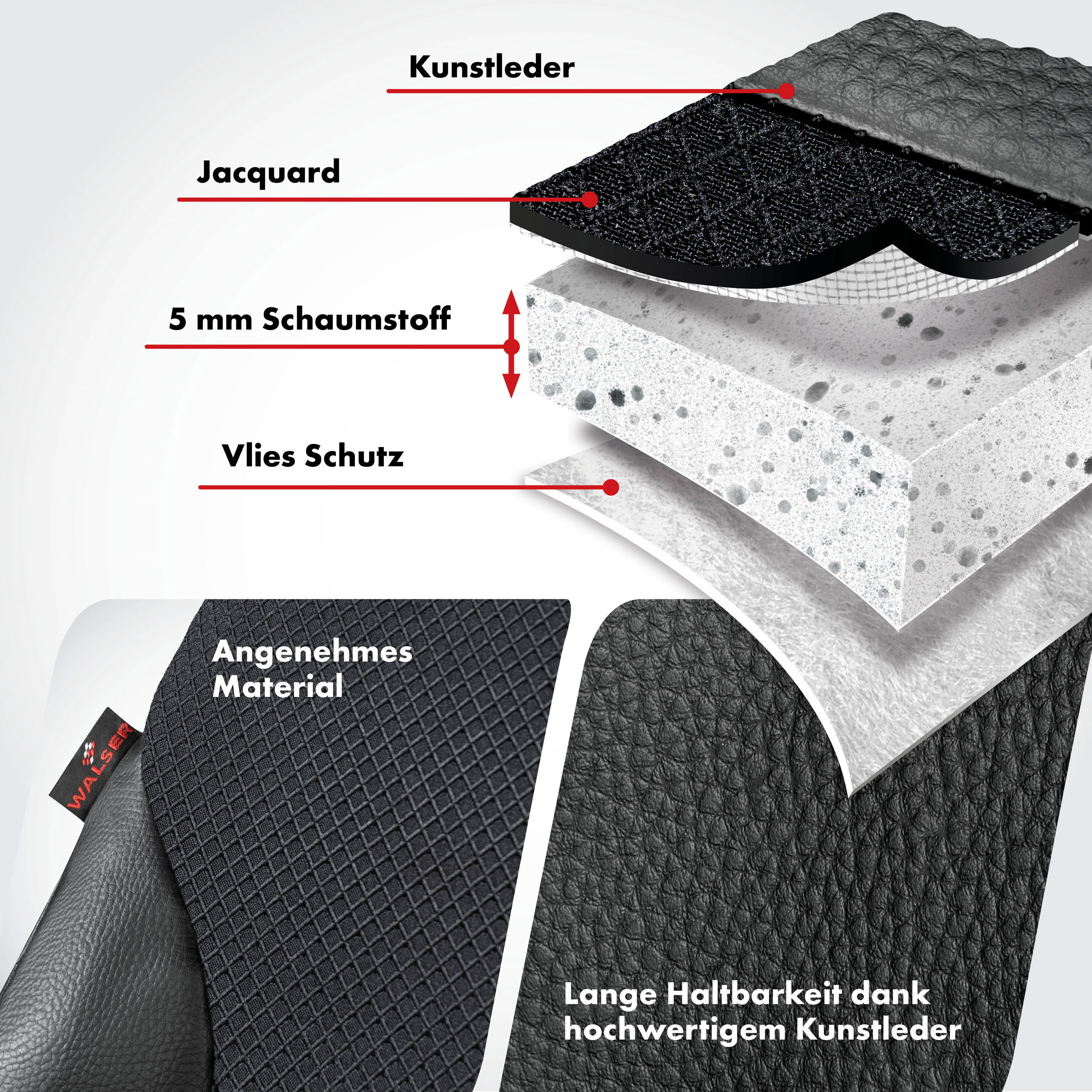 ZOOMYIN Golfwagen-Sitzbezüge Für Yamaha Drive/Drive2 – Vinyl-Leder, Wasserdicht, Diamantmuster
