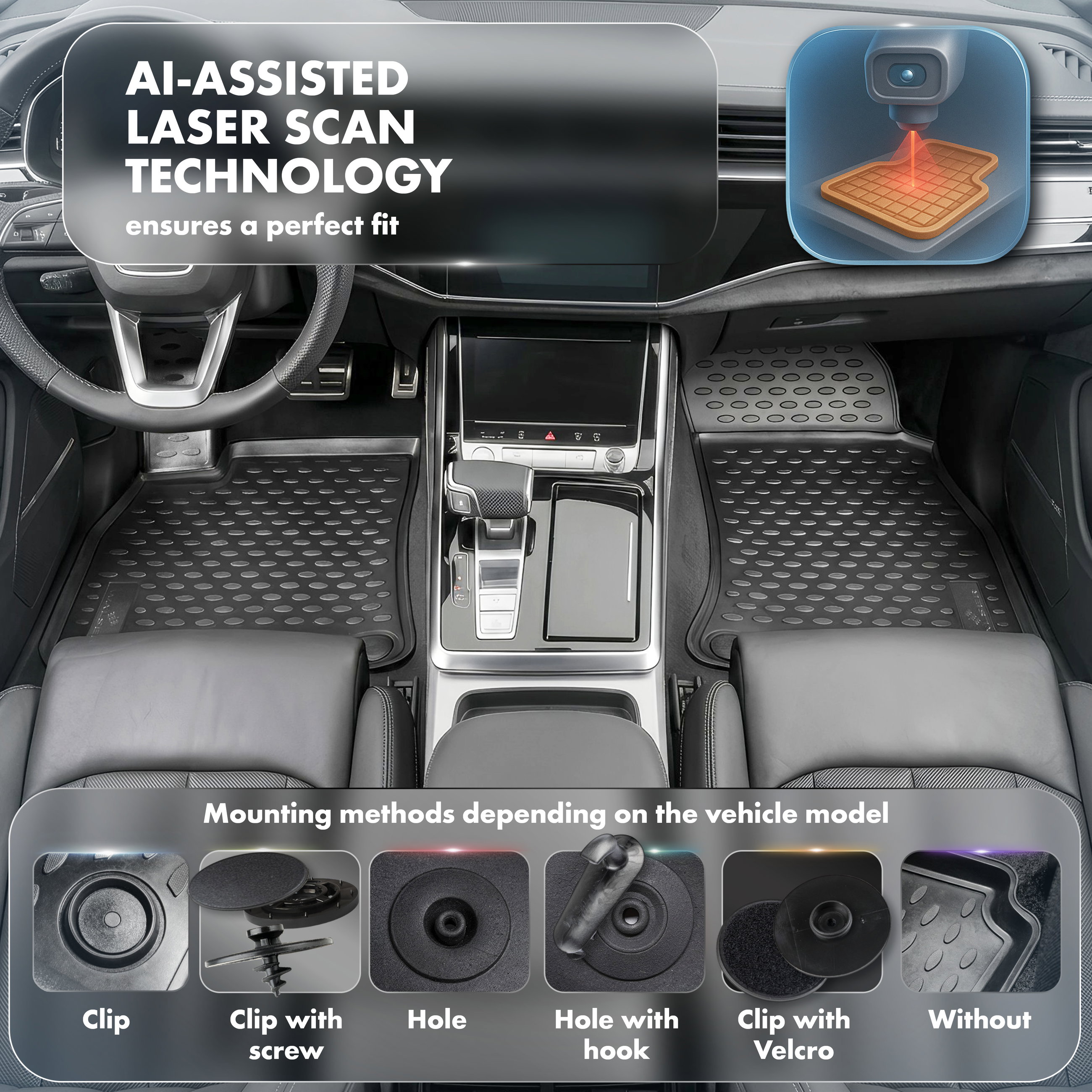 Gummimattor XTR för Dacia Sandero I 06/2008 - 2012