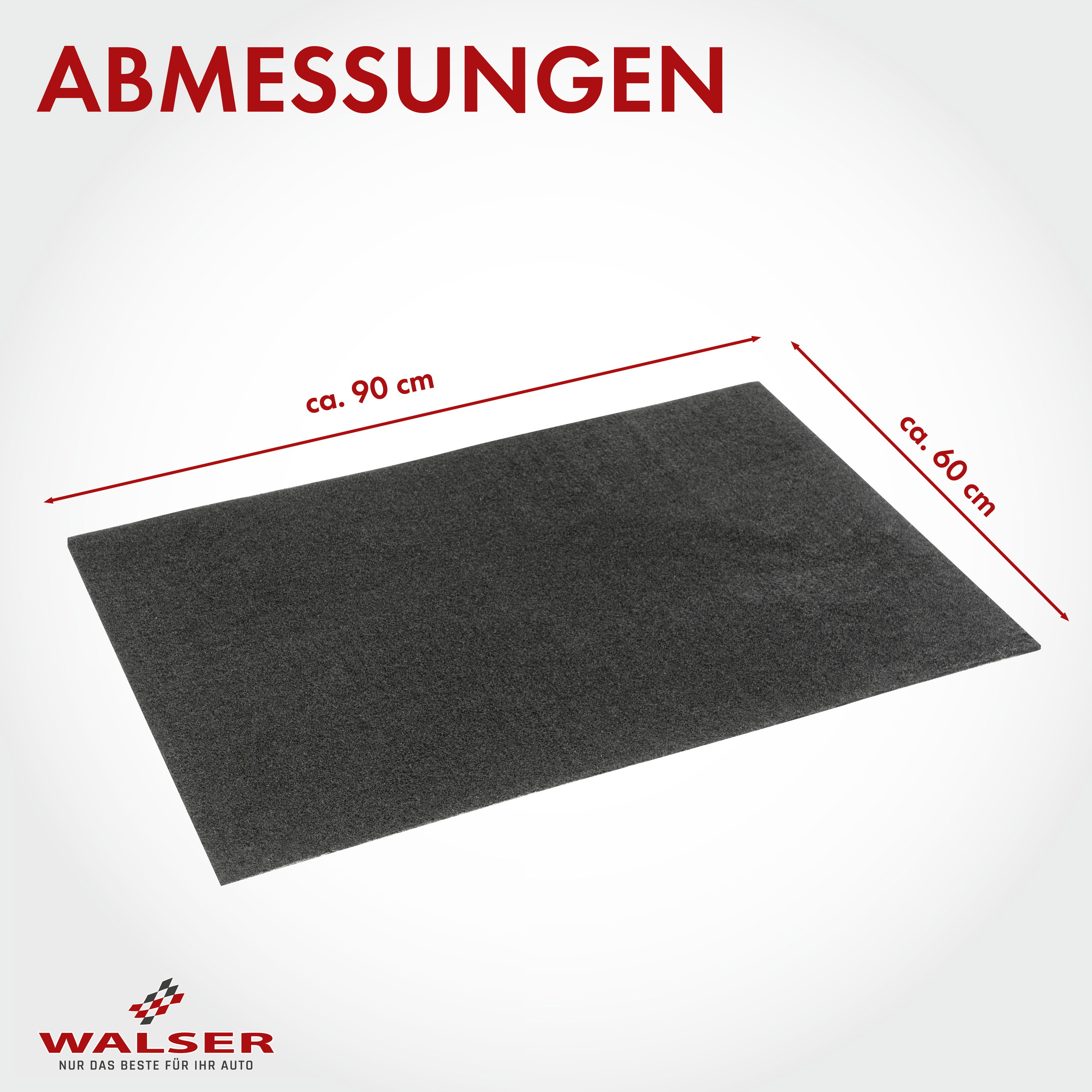 Öl-Auffangmatte Clean Max, robuste Schutzmatte 60x90 cm schwarz