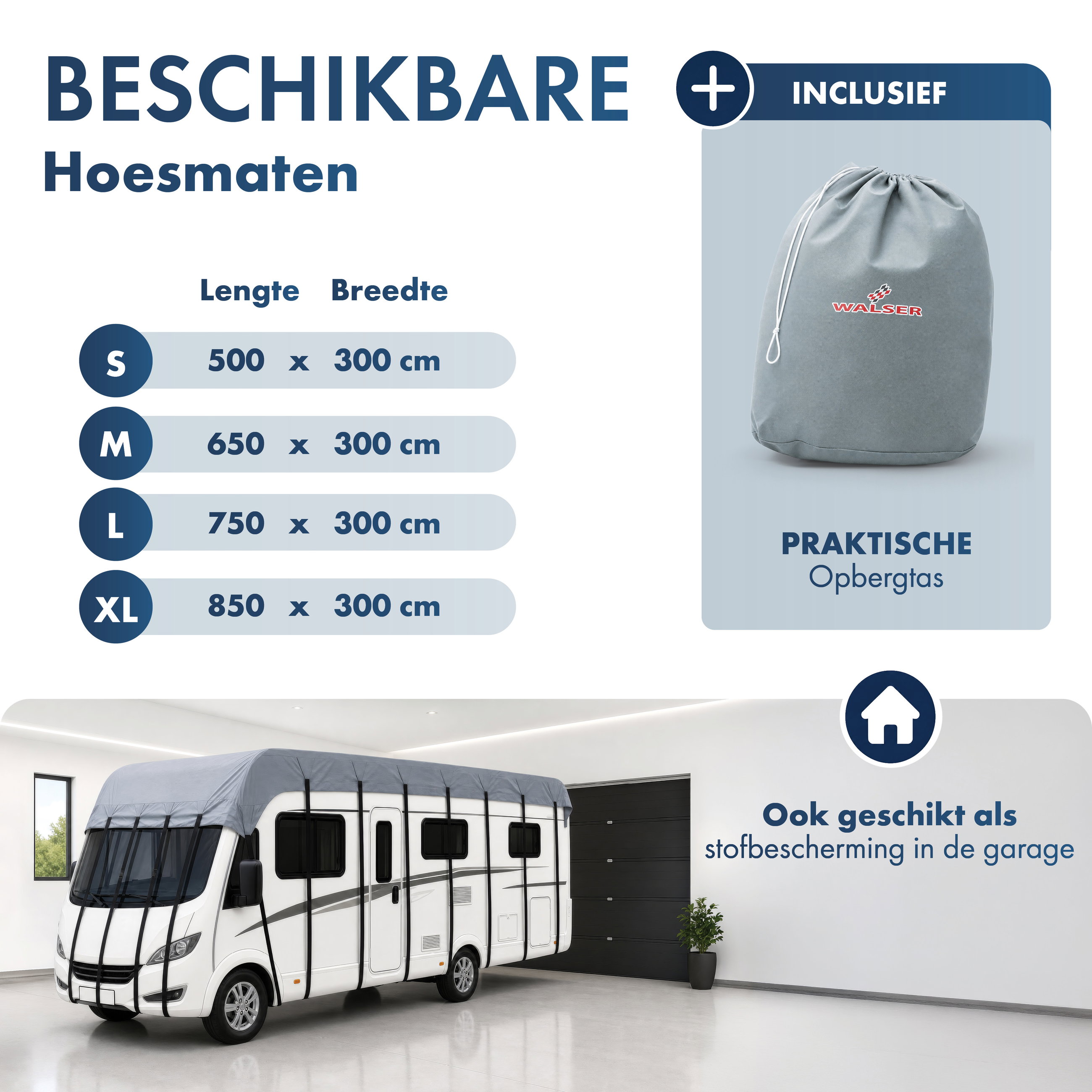 Caravan Dachabdeckung 500x300cm grau