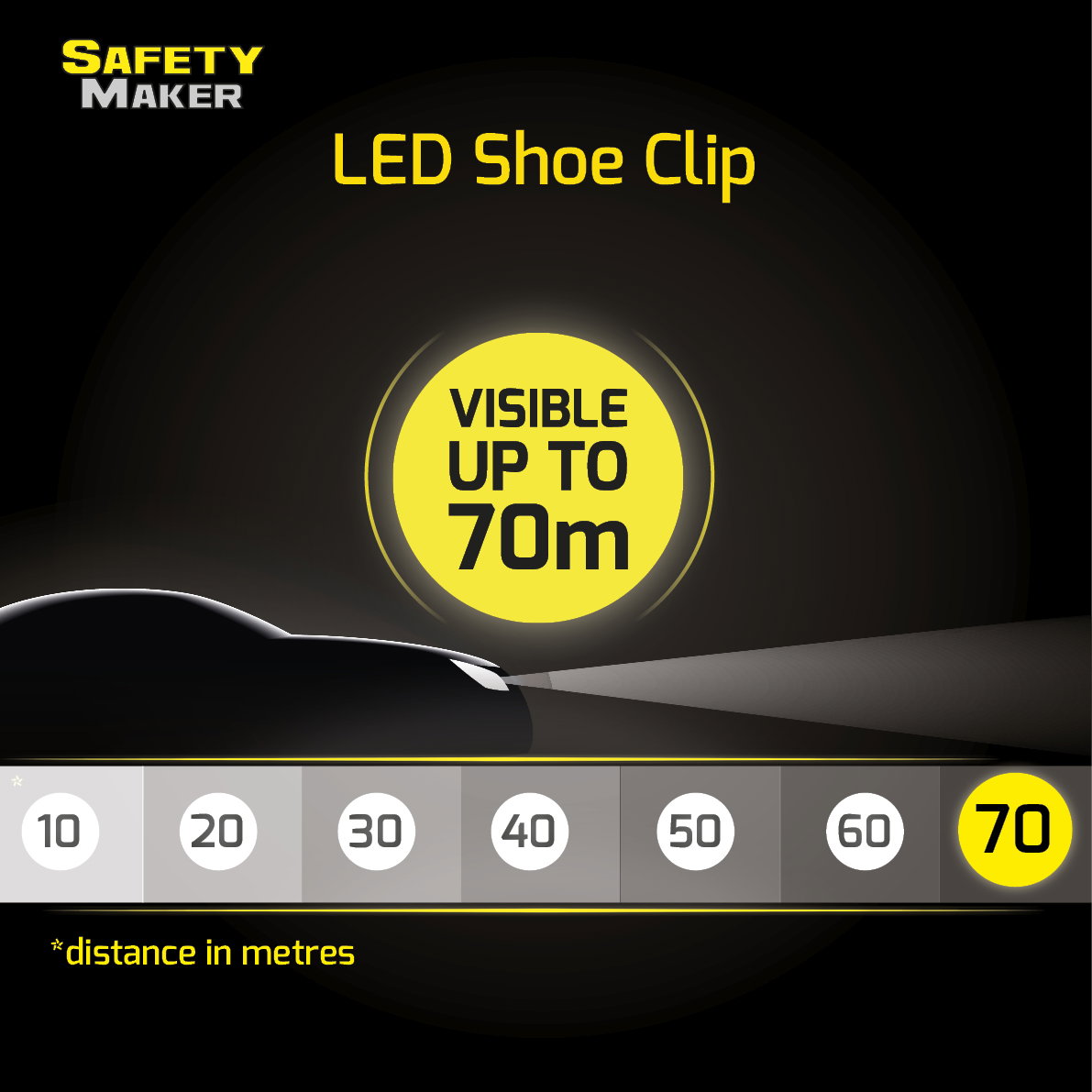 Clip da scarpe a LED bianco