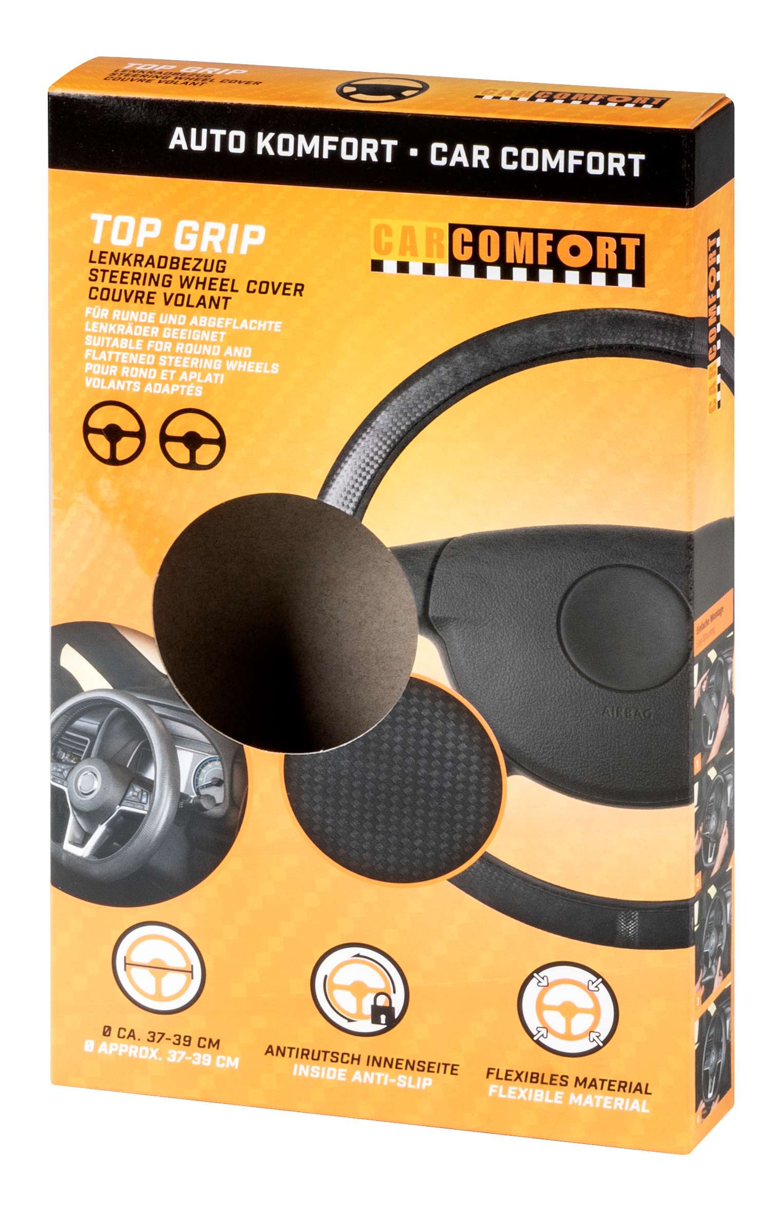 Auto-Lenkradabdeckung, Lenkradabdeckung, Autozubehör, Top-Grip, Anti-Rutsch-Kappe