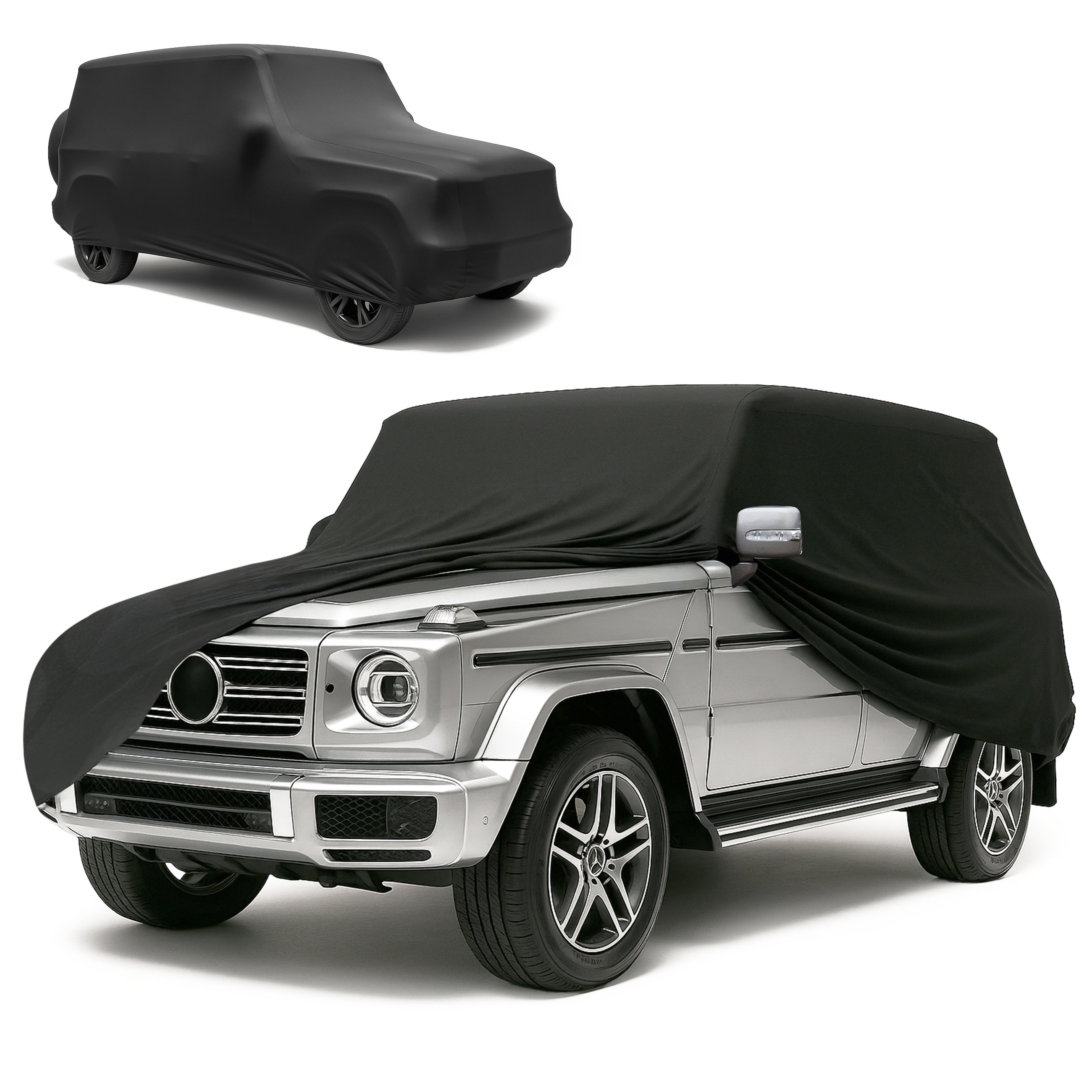 Car cover Indoor Stretch Plus size 10 SUV/VAN black