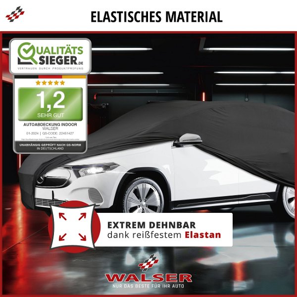 Autoplane Indoor Stretch Plus, PKWAbdeckplane Größe XL schwarz PKW