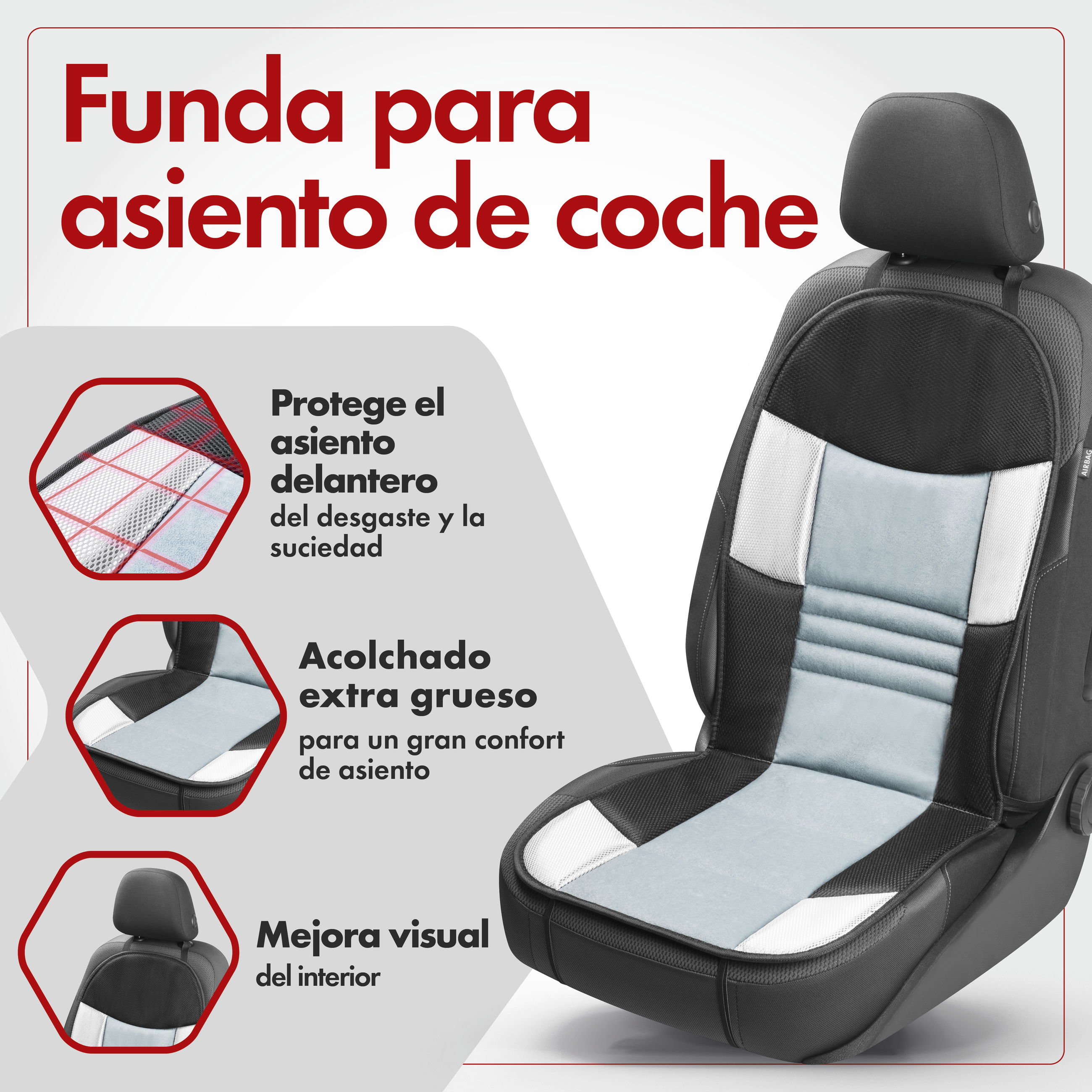 Kissen, Dekoration für Zuhause, autositzer, Autositzbezug, Sitzkissen, Rückenlehne, Kopfstütze