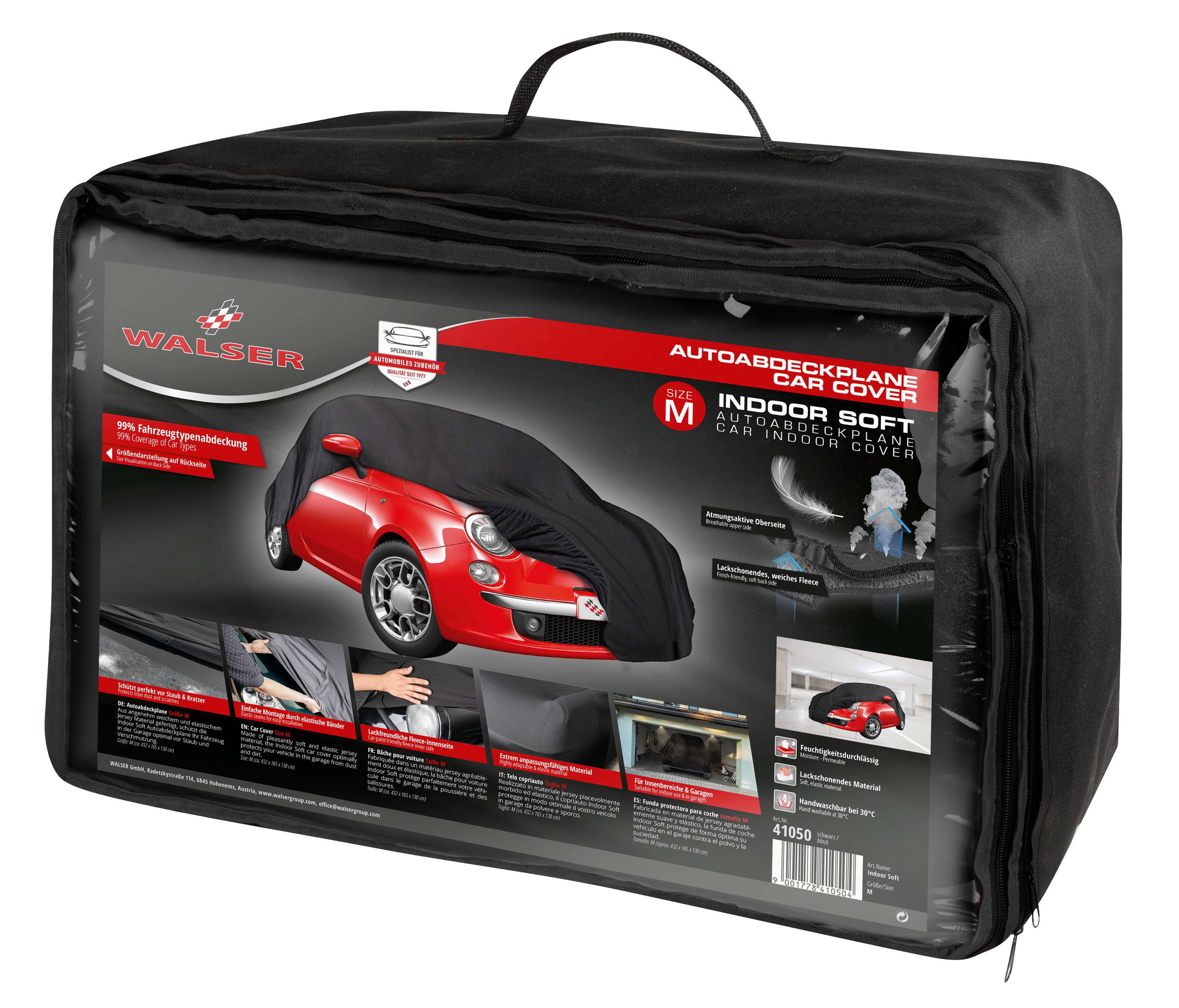 Car cover Indoor Stretch Plus size 1 car black