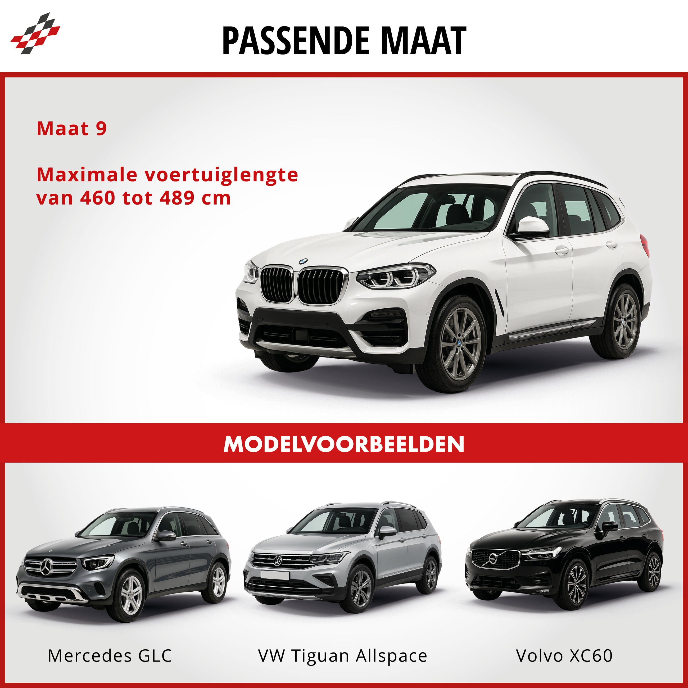 Premium Dekzeil voor auto All Weather Plus, autozeil volledige garage Maat 9 SUV/VAN grijs