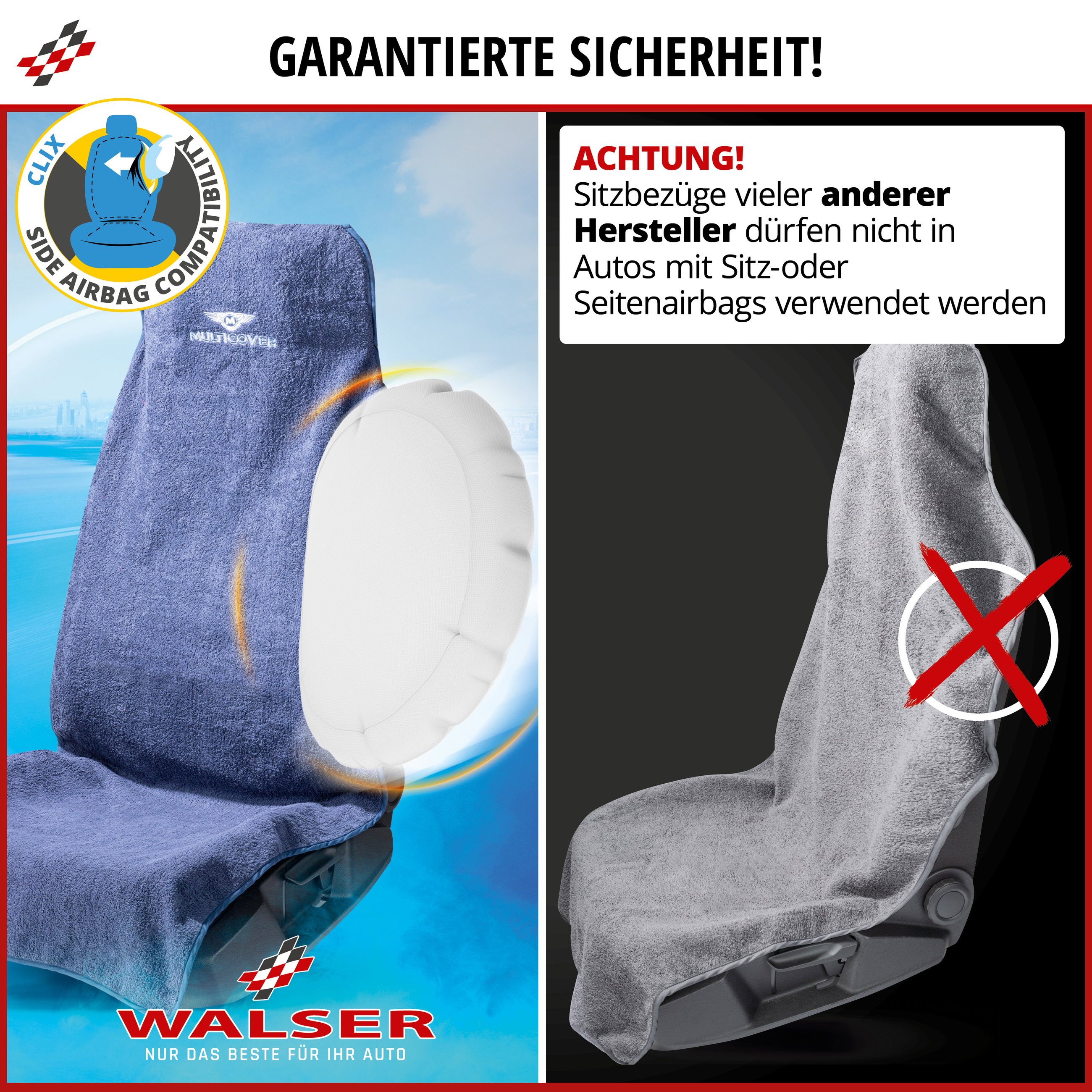 PKW-Sitzaufleger Multicover, Auto-Sitzauflage waschbar marineblau, 1 Stück