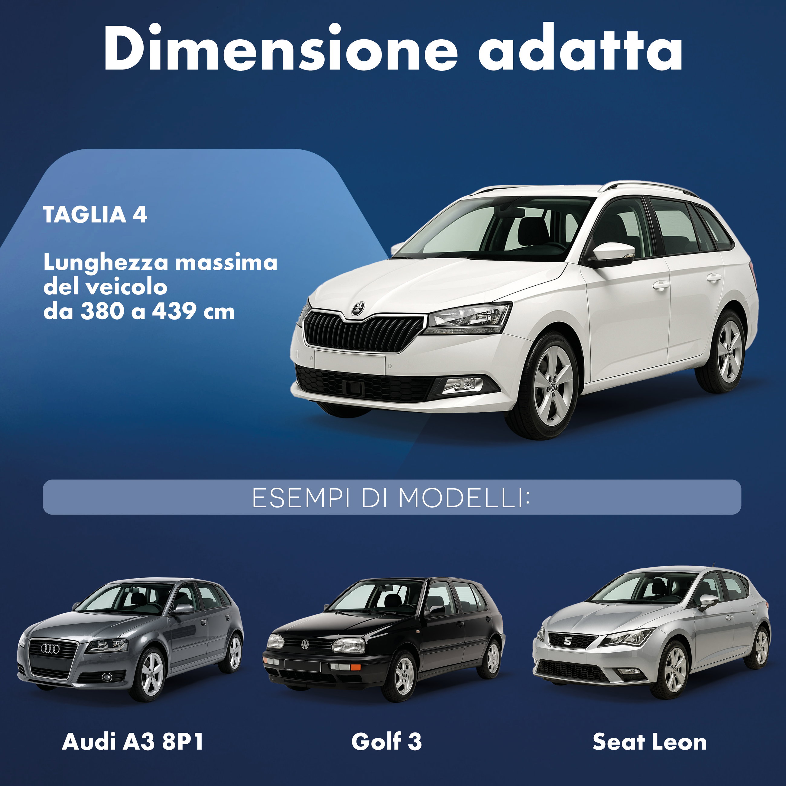 Telone per auto, telone auto garage completo Combi misura L argento