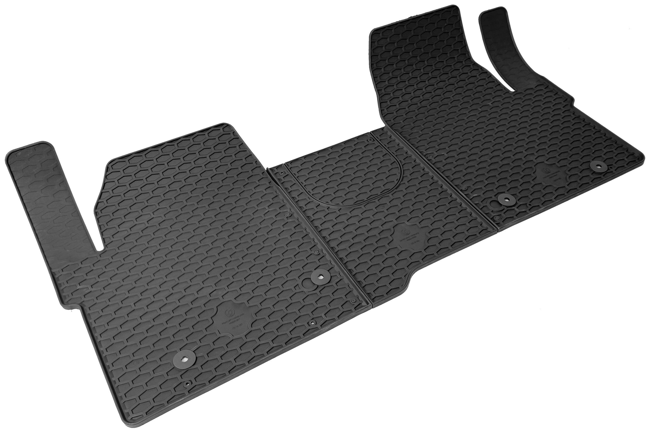 Rubber mats DirtGuard for Ford Transit Custom V710/VW T7 2023-Today Rubber mats DirtGuard for Ford Transit Custom V710/VW T7 2023-Today