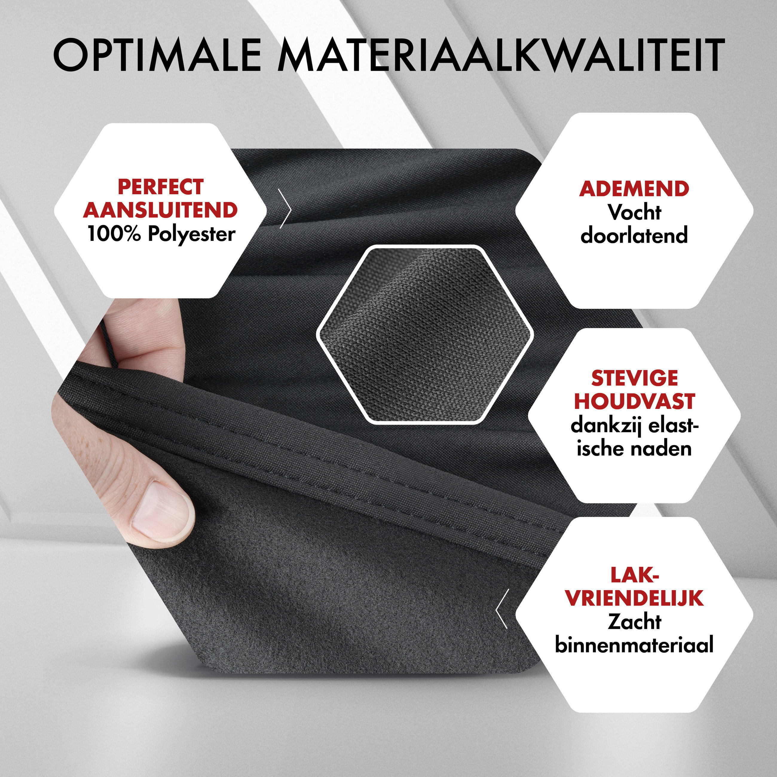 Overtrek Indoor Stretch Maat 1 Auto zwart