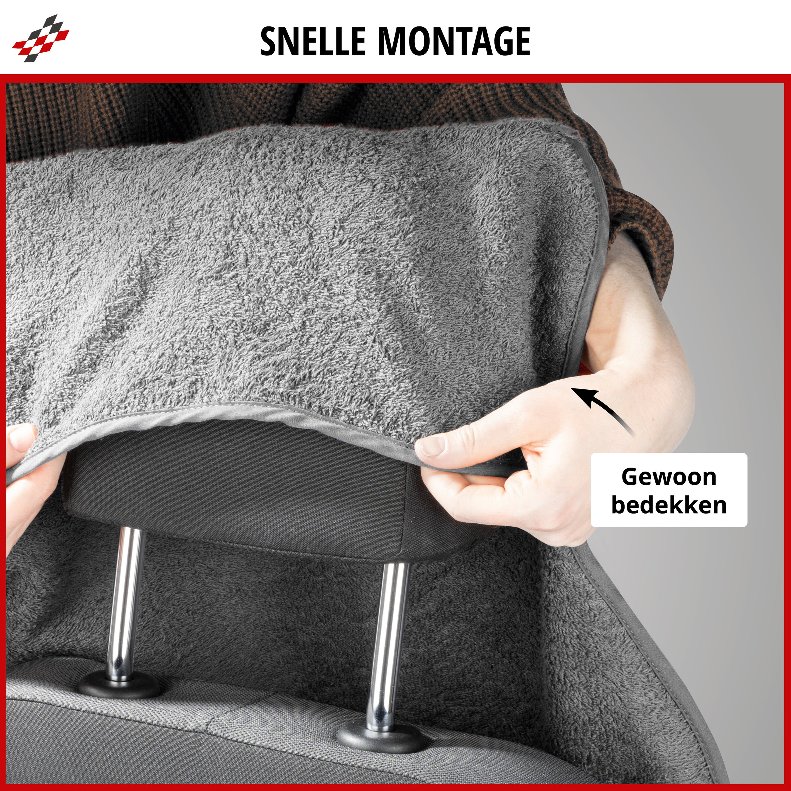 Stoelkussen  Multicover grijs, 1 stuk