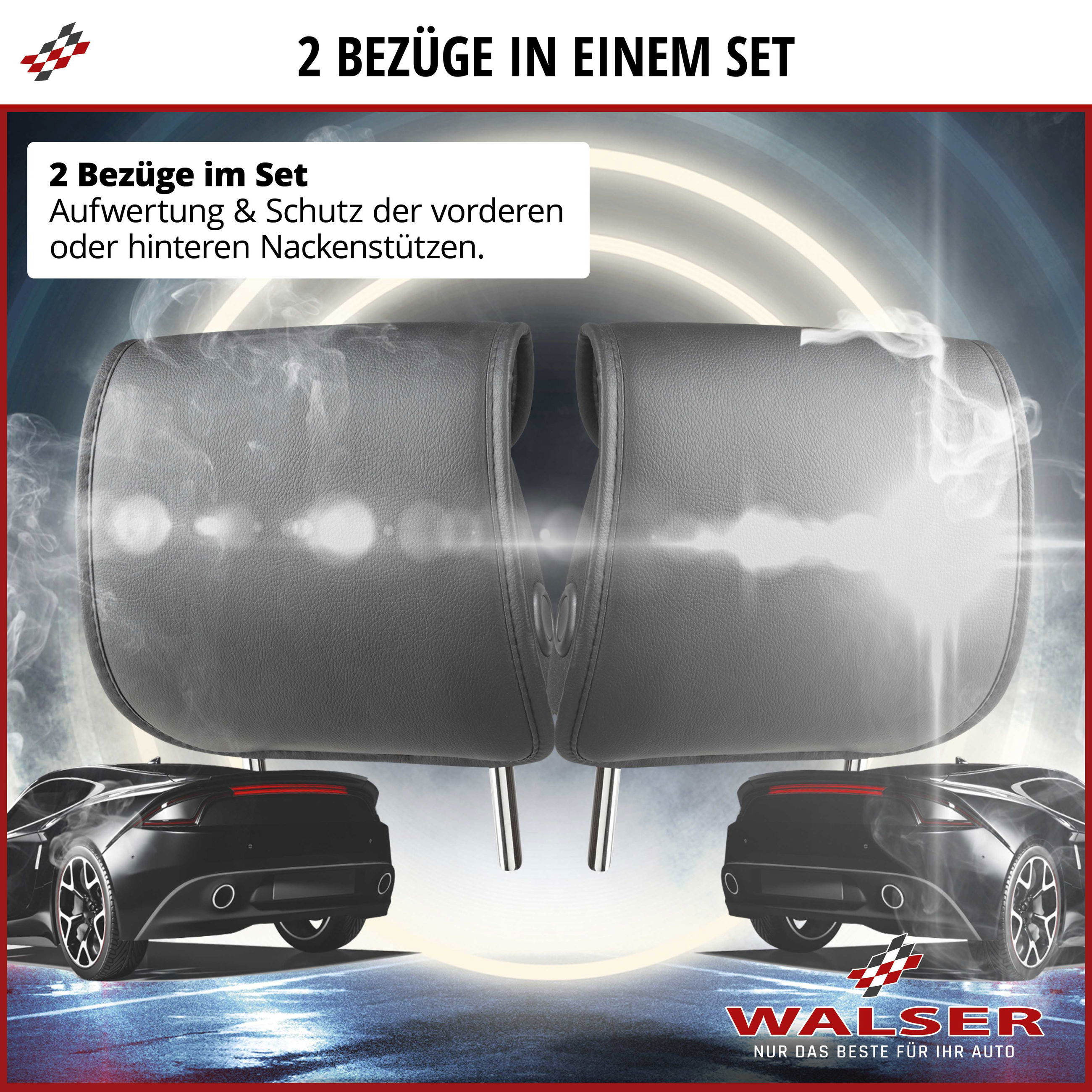 Autozubehör, Nackenstütze, Sitzstütze, 2teilig, Kopfstütze