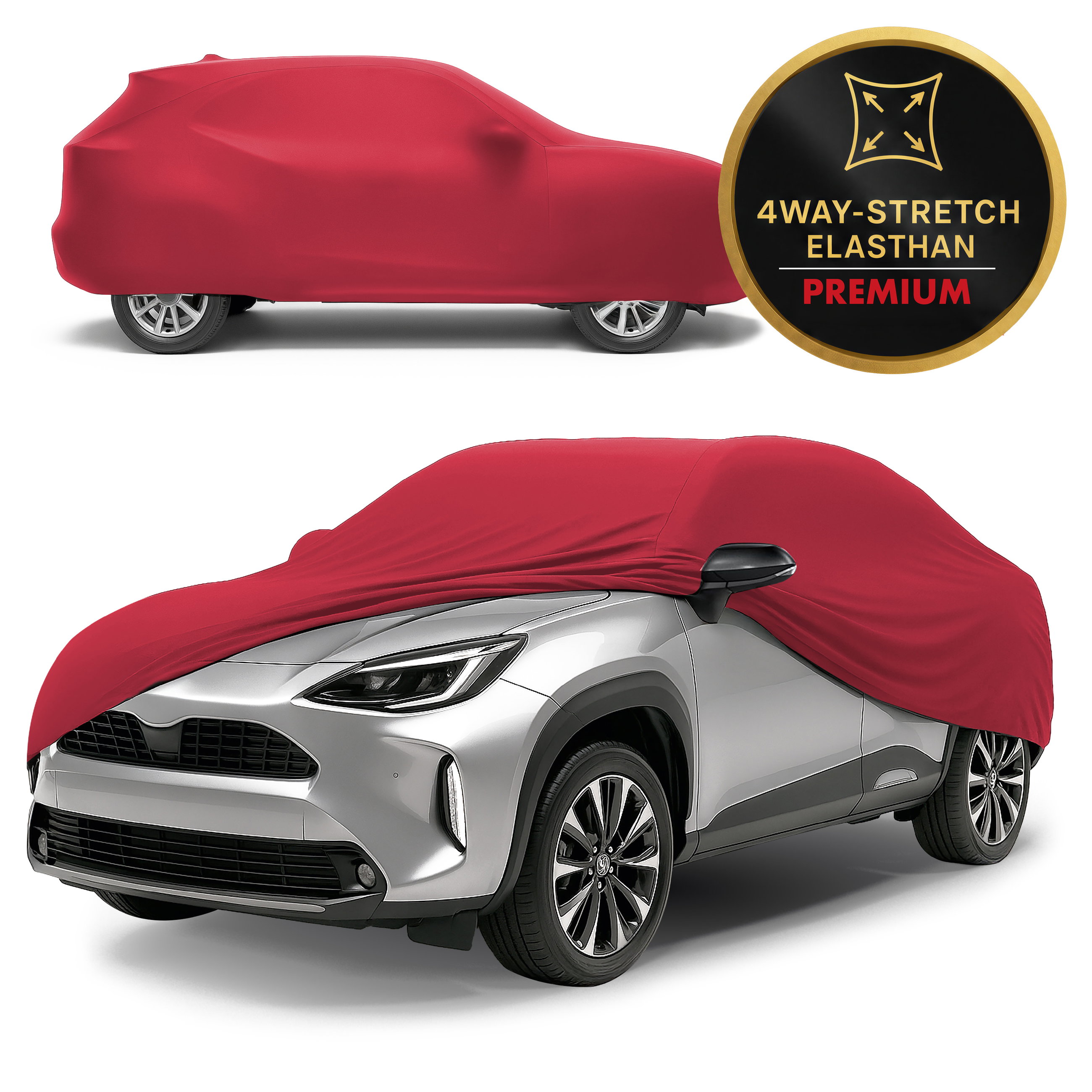 Overtrek Indoor Stretch Plus Maat 7 SUV/VAN rood, Walser Onlineshop