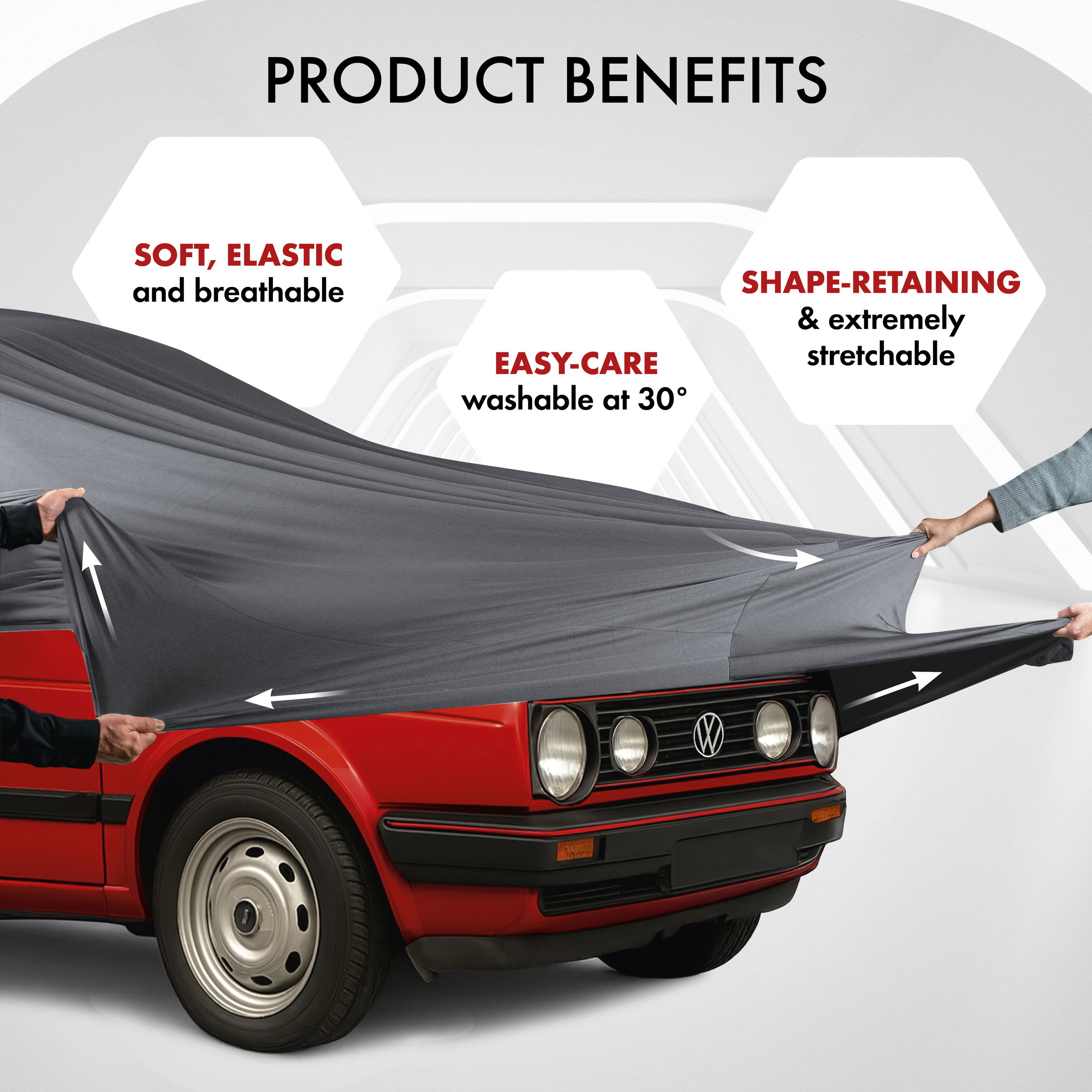 Car cover Indoor Stretch size 1 car anthracite