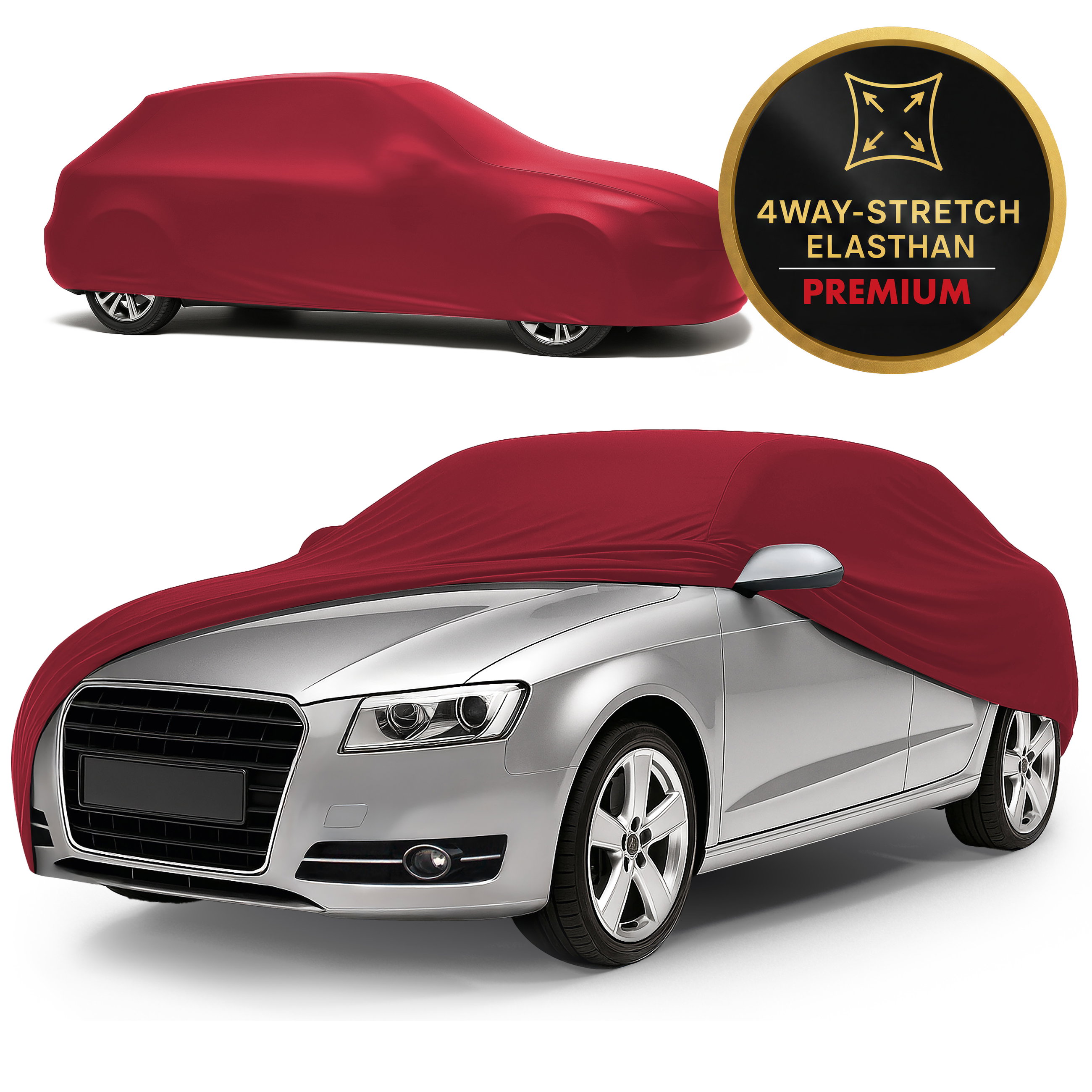 Premium housse de voiture Indoor Stretch, bâche complet pour l'interieur Plus taille 4 Break rouge, Walser Onlineshop