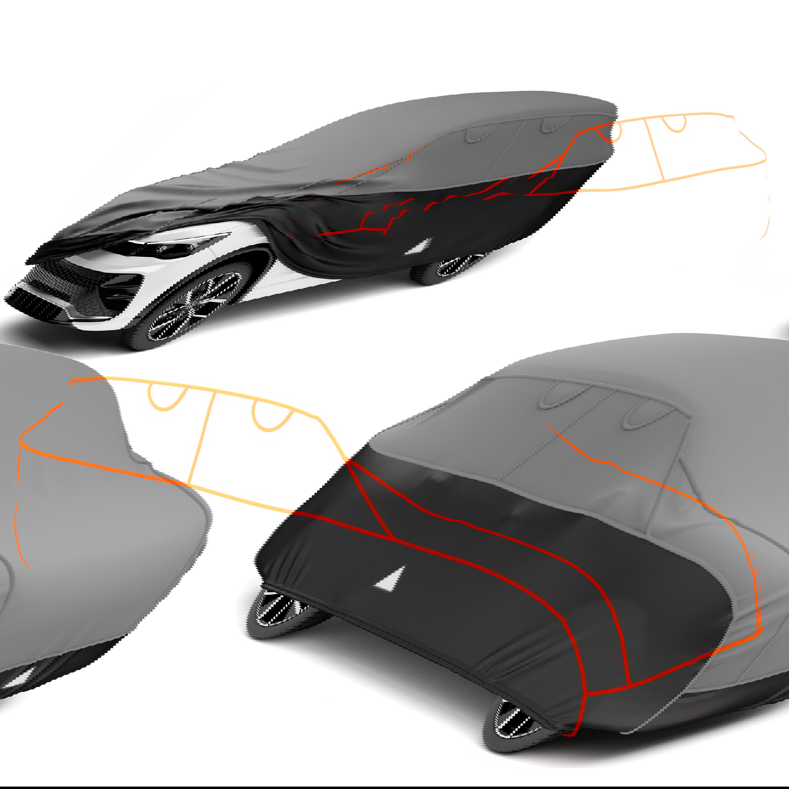Bâche de voiture antigrêle anti-grêle Perma Protect, bâche antigrêle pour SUV/VAN Taille 7 argent Coupé, Sportwagen, Fahrzeug, Rad, Leichtmetallfelge