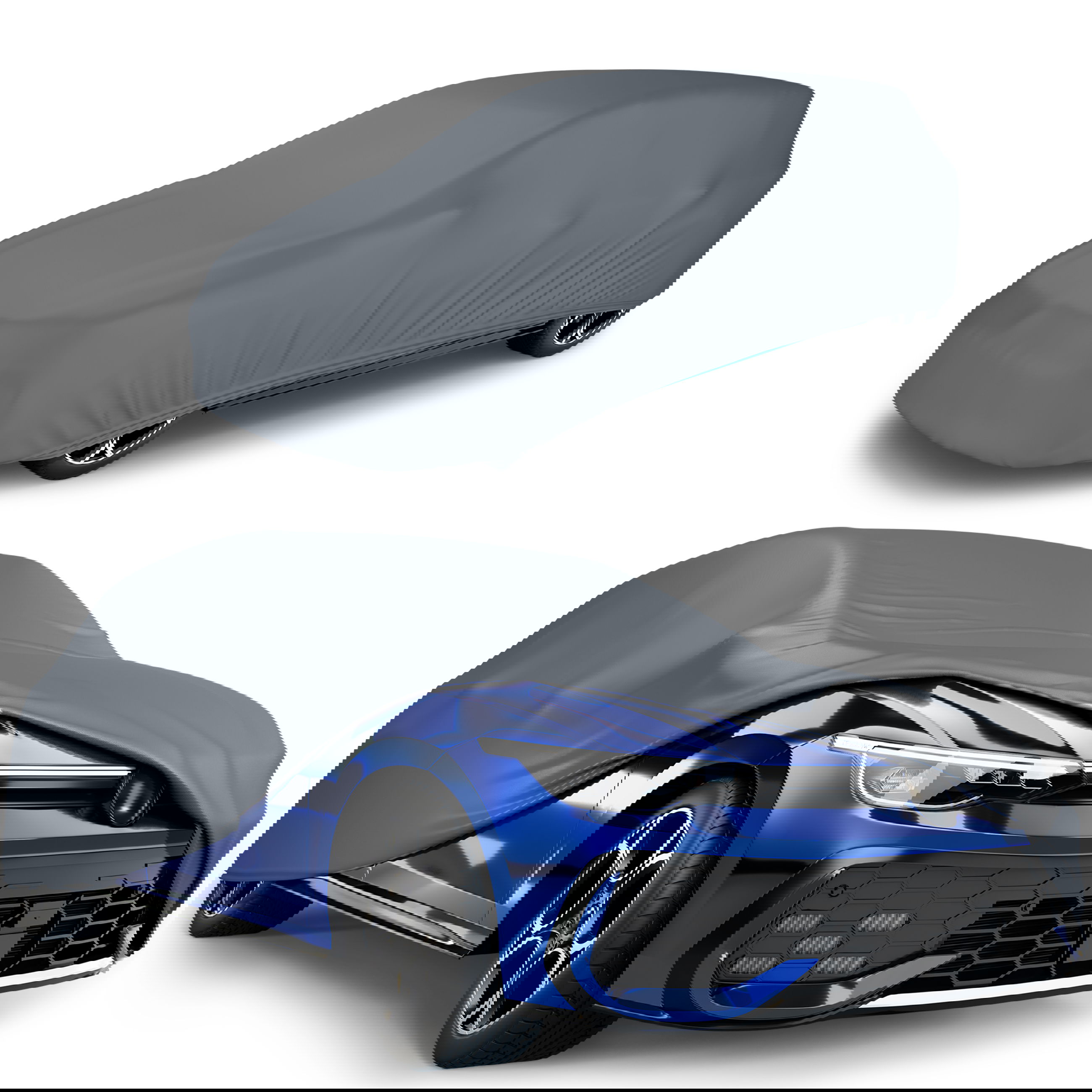 Auto, Fahrzeug, Abdeckung, Autoabdeckung, blau