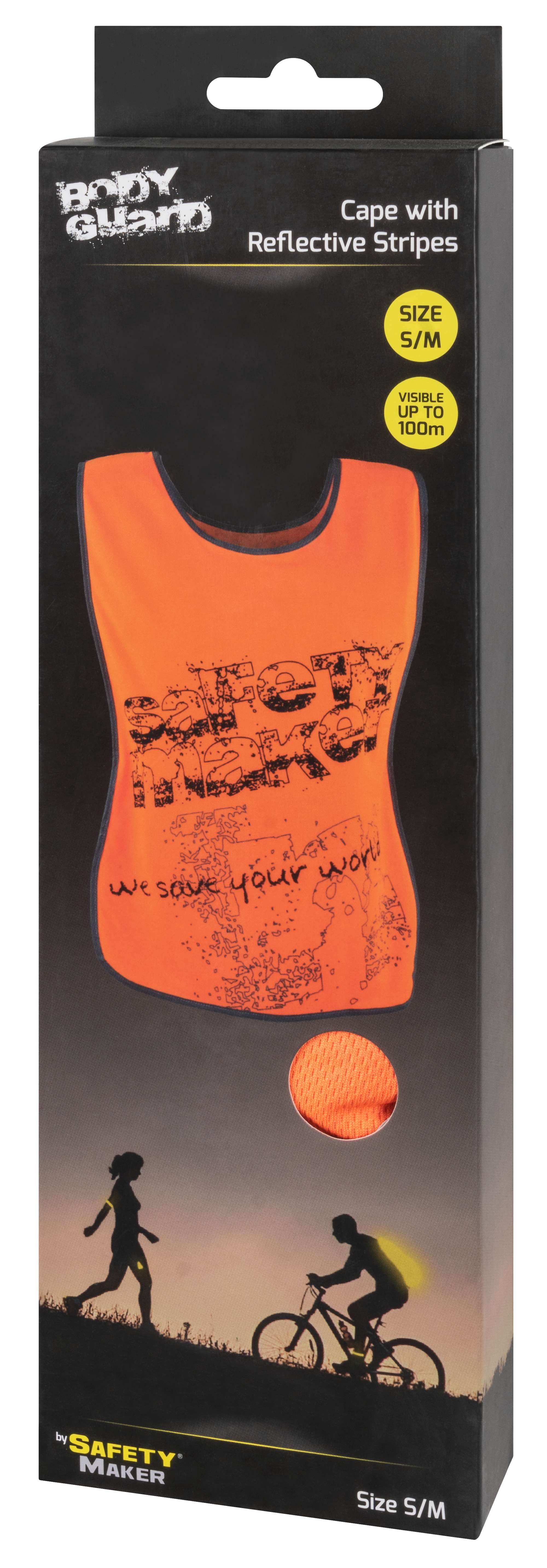 Fritidsvest med reflekterende designelementer S-M orange