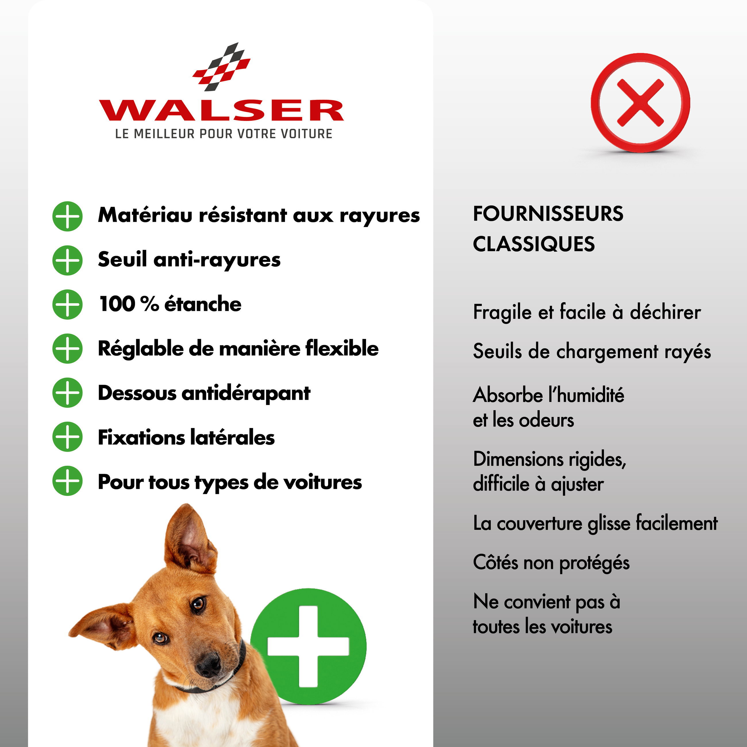 Couverture de coffre pour chien César