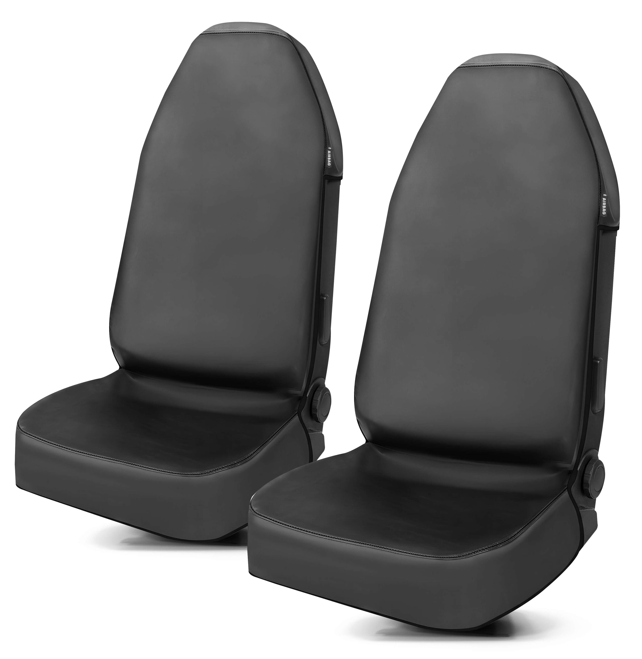 Auto-Sitze, Autositze Bezüge, Schwarze Sitze, Zwei Sitze, Polsterung