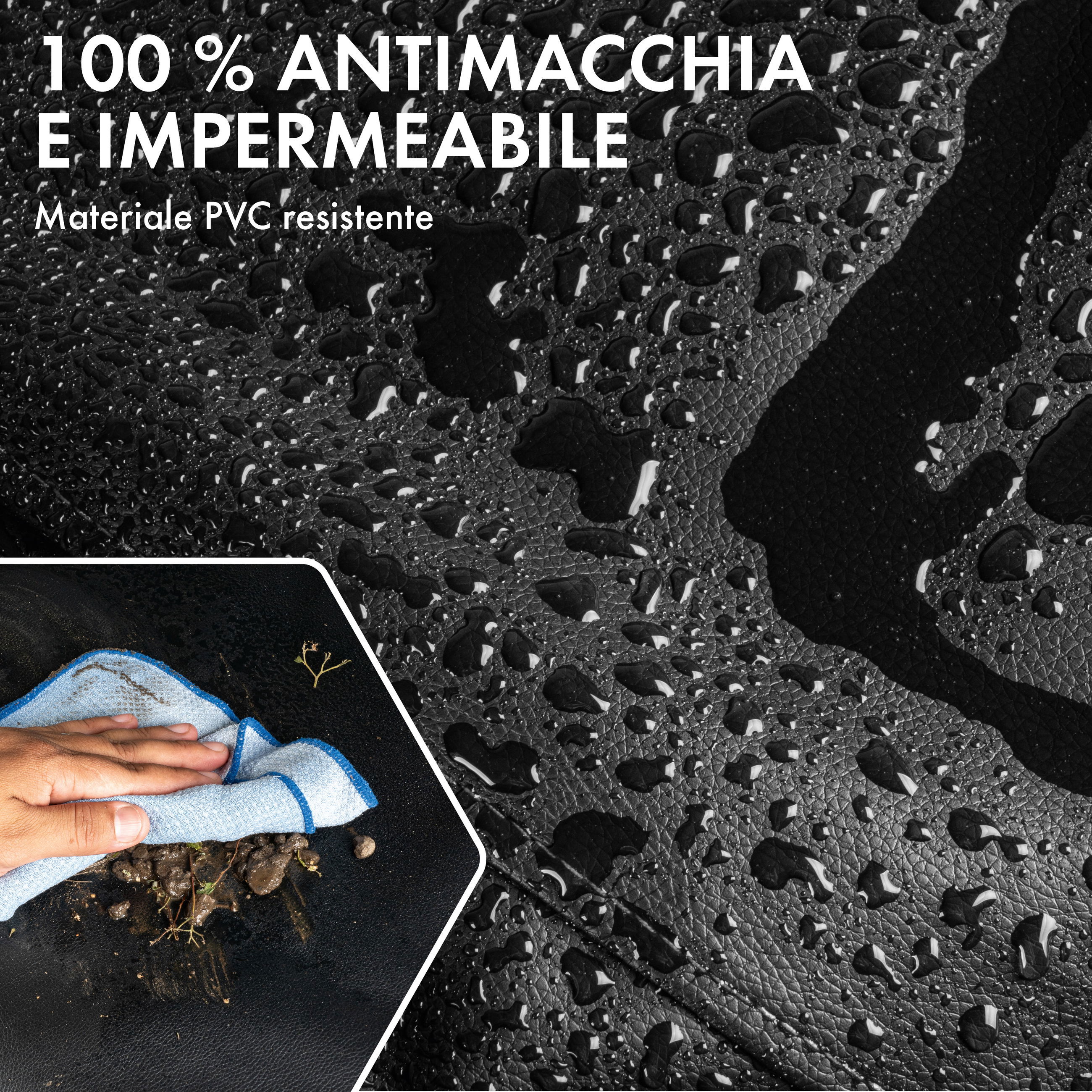 PVC, Imprägnierung, Regenwasser, Oberfläche, Tropfen