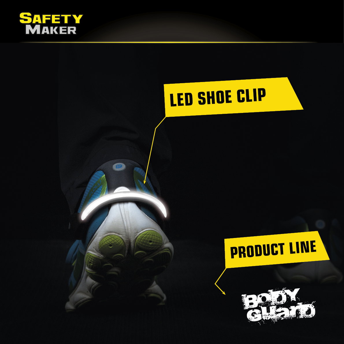 Clip da scarpe a LED bianco