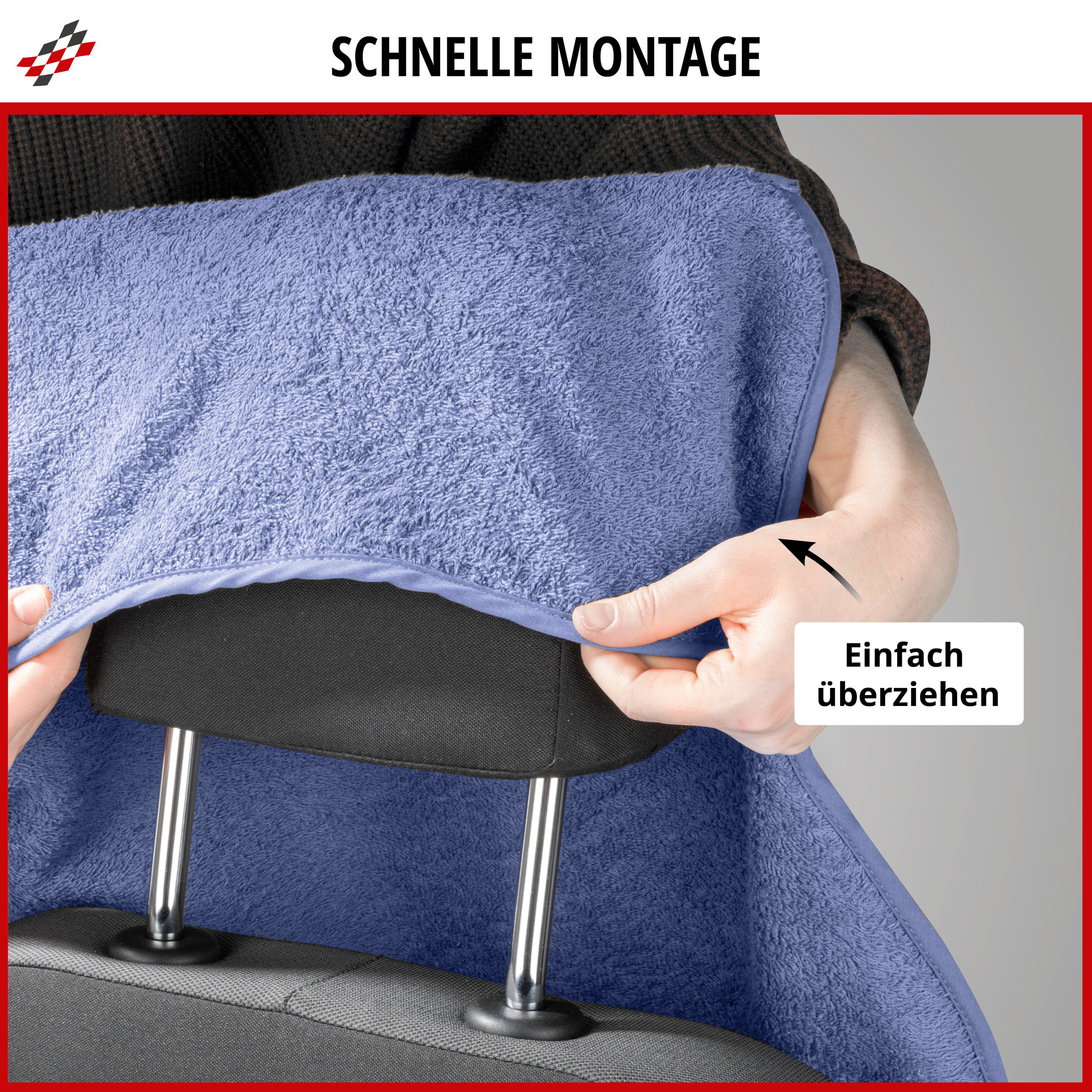 PKW-Sitzaufleger Multicover, Auto-Sitzauflage waschbar marineblau, 1 Stück