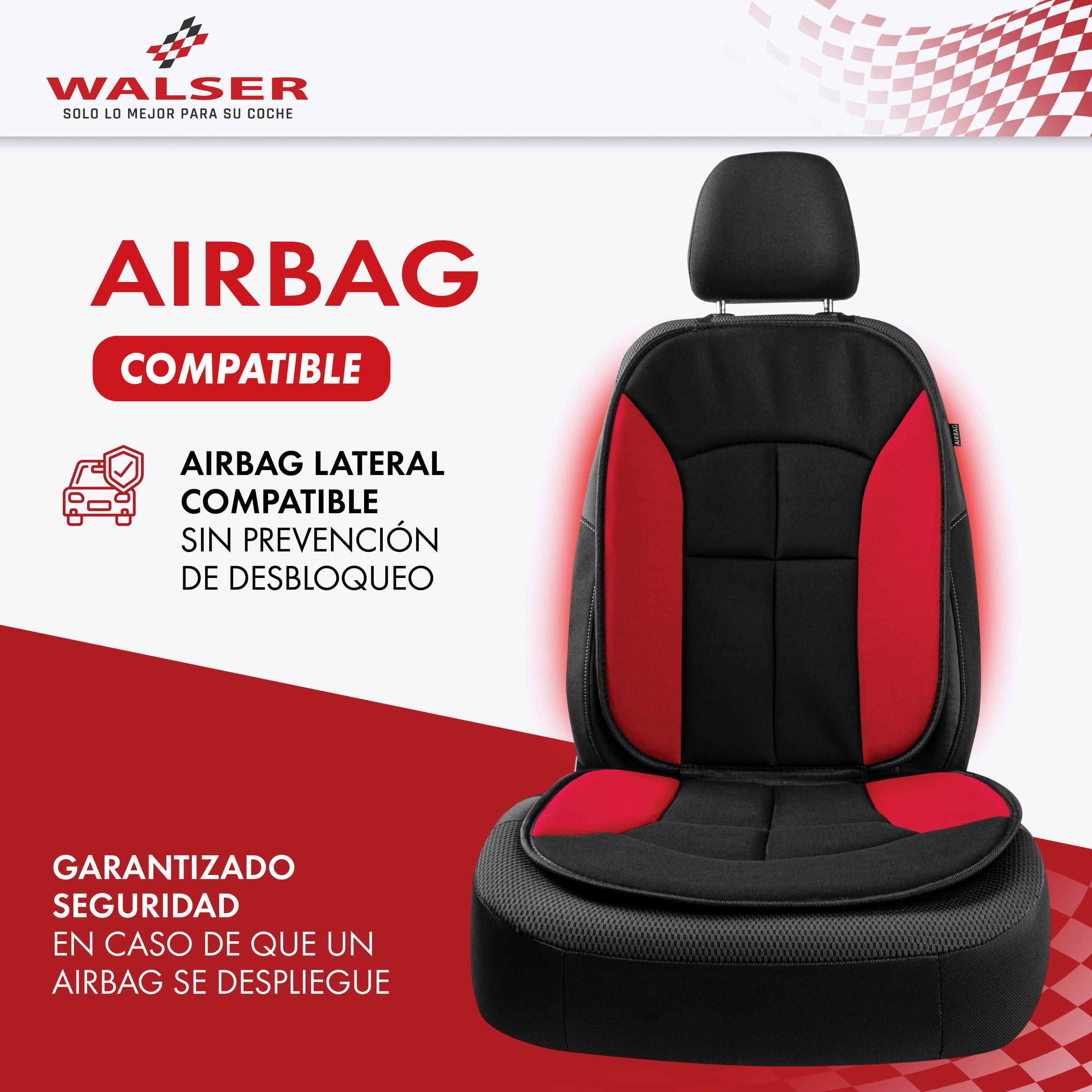 Werbung, Plakat, Kissen, Dekoration für Zuhause, autokit, car seat, airbag, sitzkissen, rote akzente